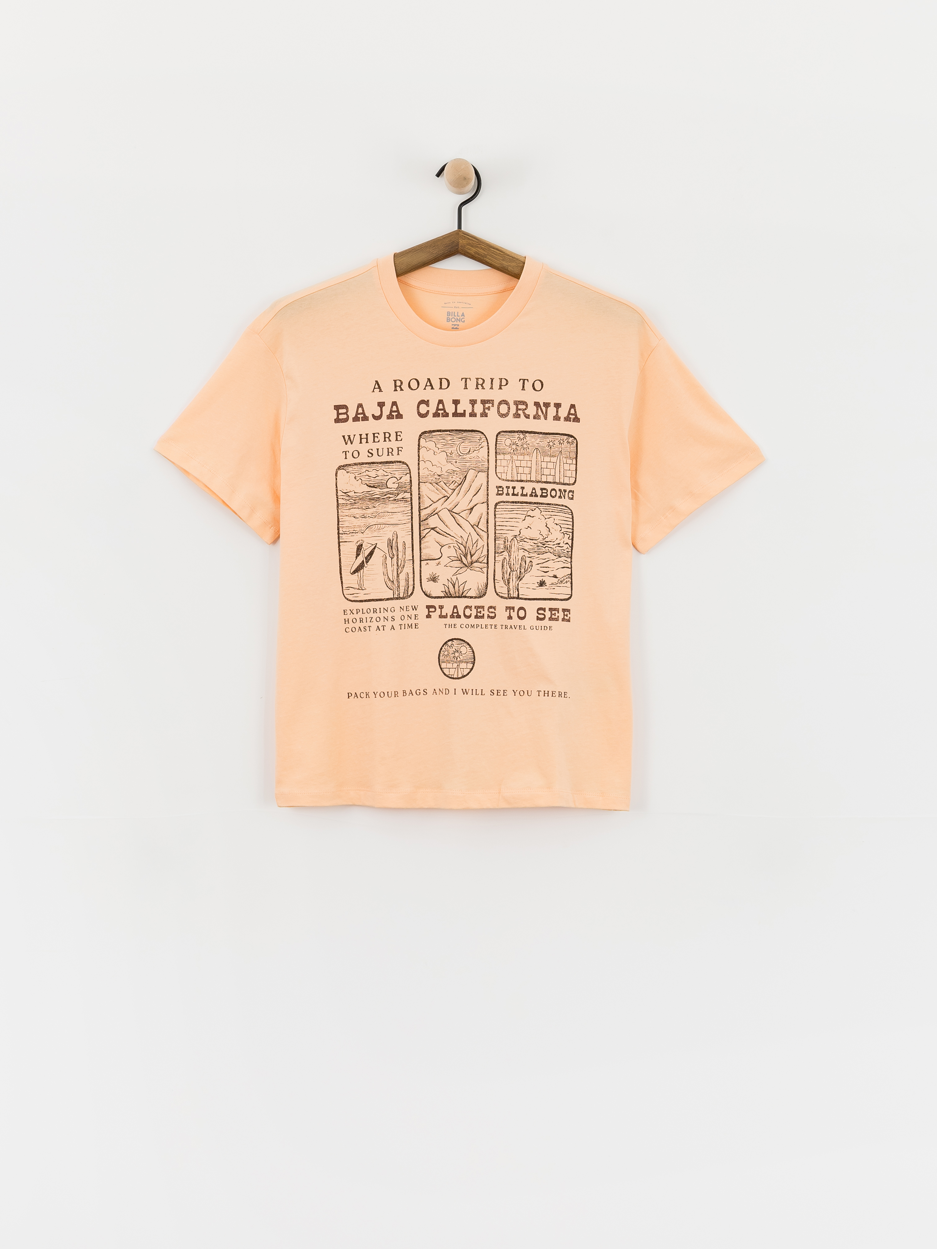 Billabong Flying To The Moon Wmn T-Shirt (soft peach)