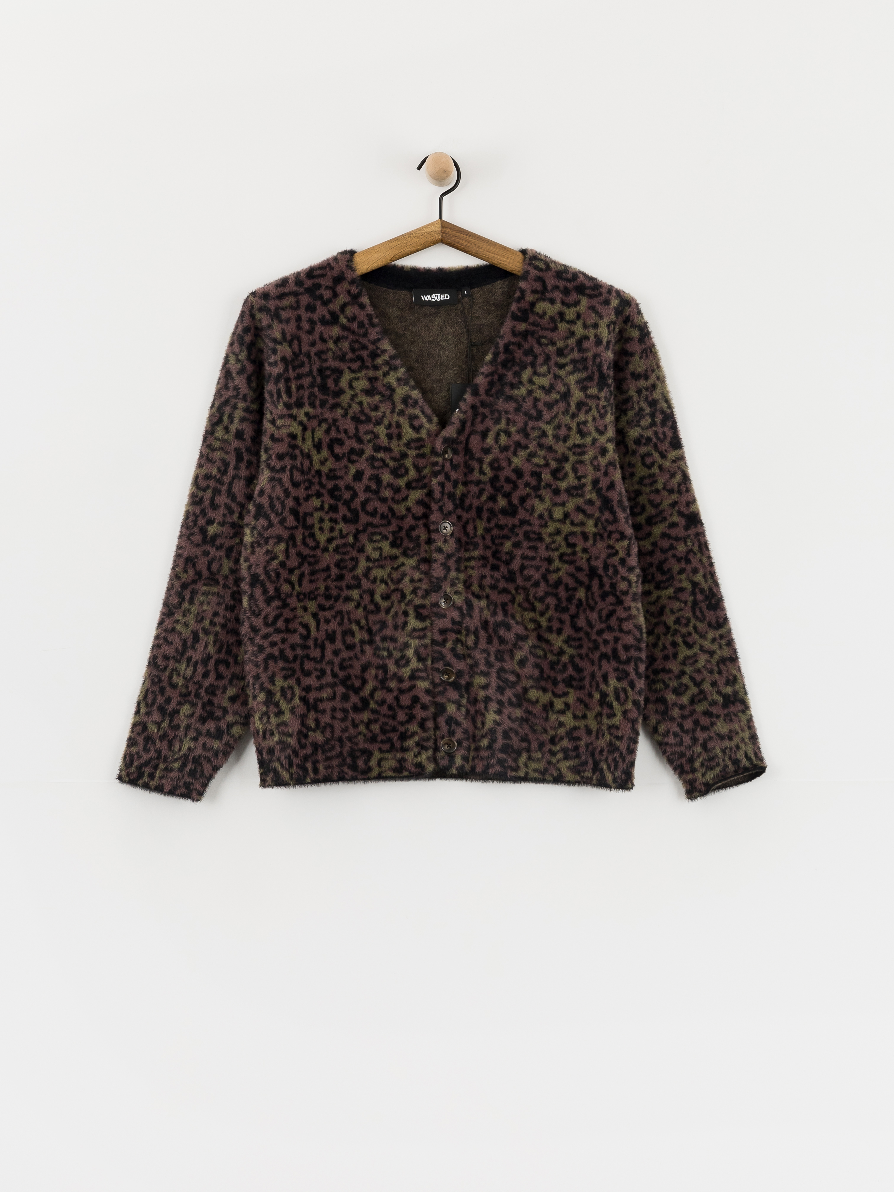 Wasted Paris Cheetah Cardigan Sweatshirt