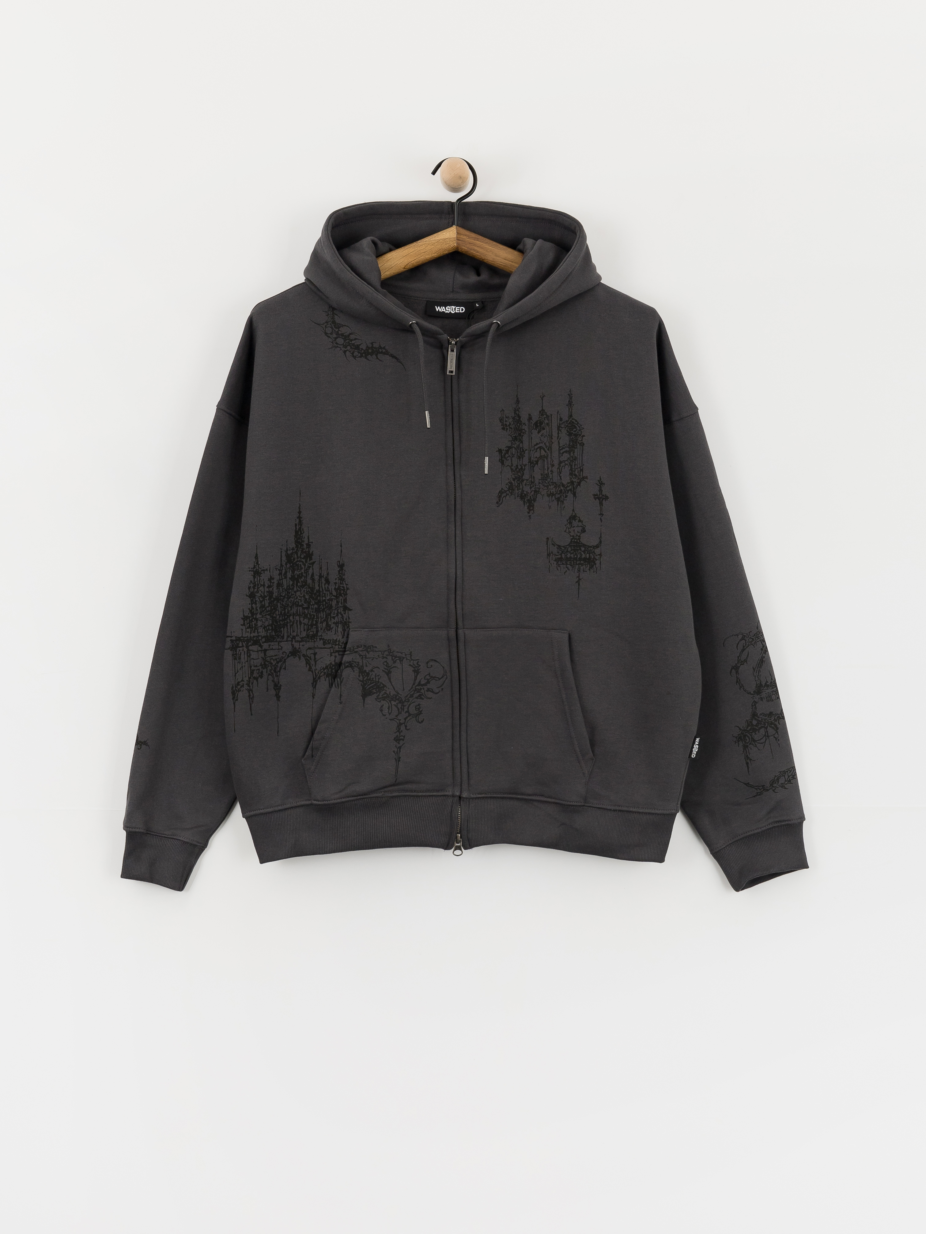 Wasted Paris Stronghold Boxy ZHD Hoodie (old black)