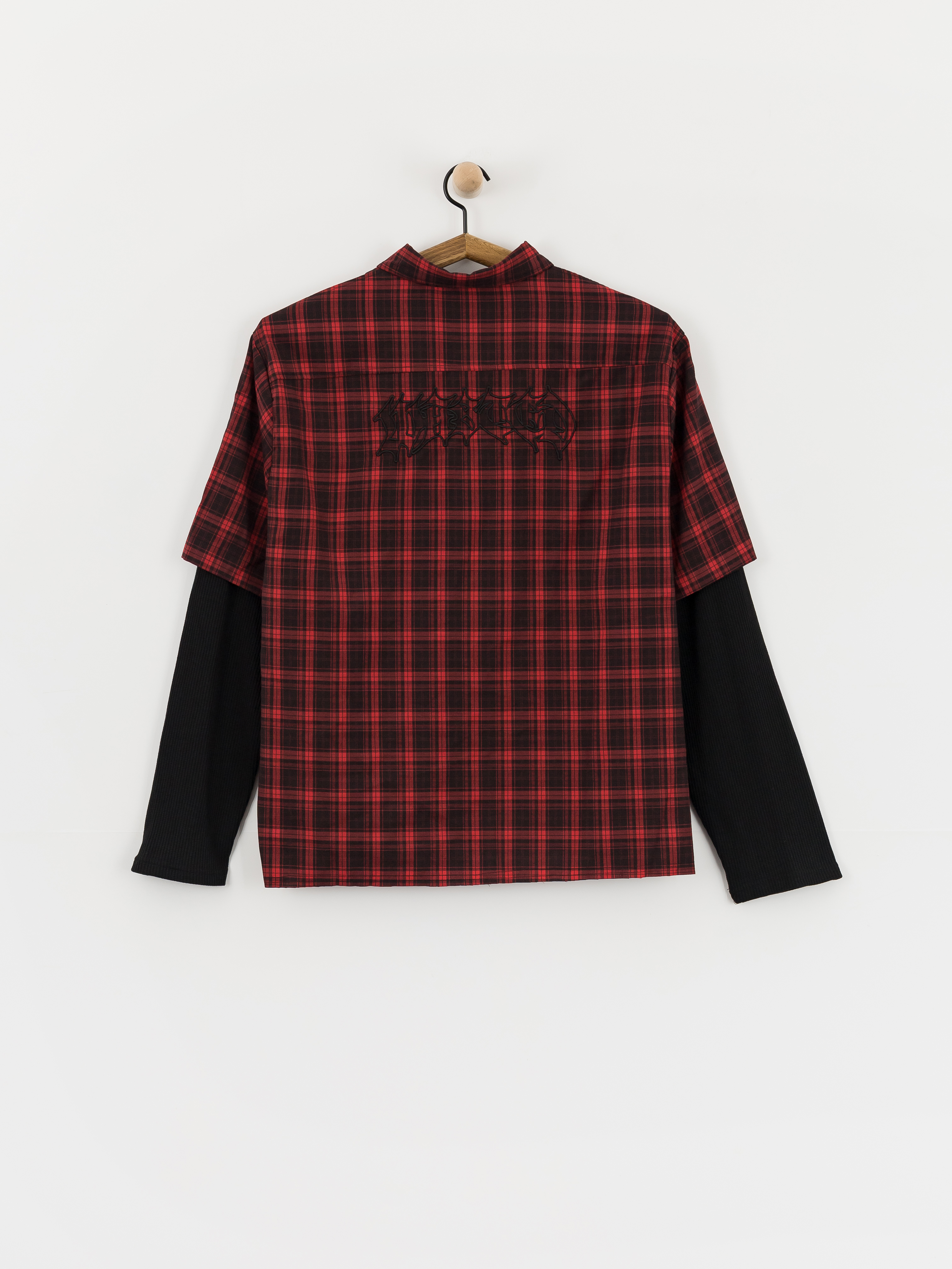 Wasted Paris Tartan Age Shirt Shirt (fire red/black)