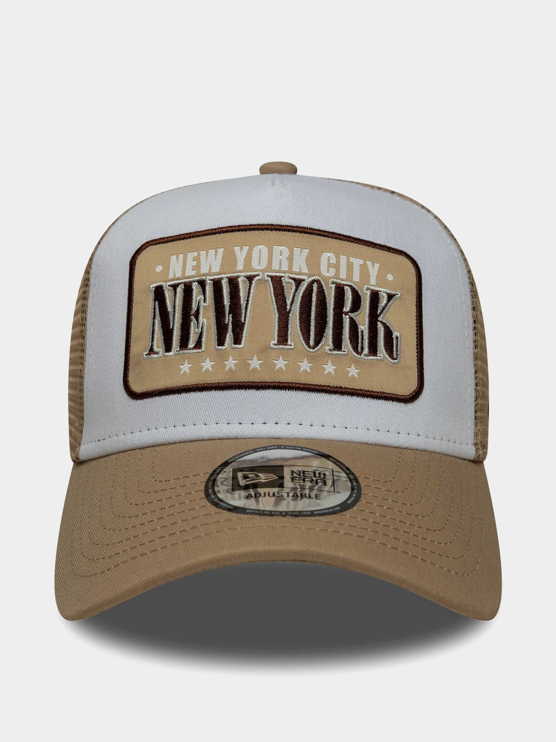 New Era Cap Location Patch Trucker (camel/white)