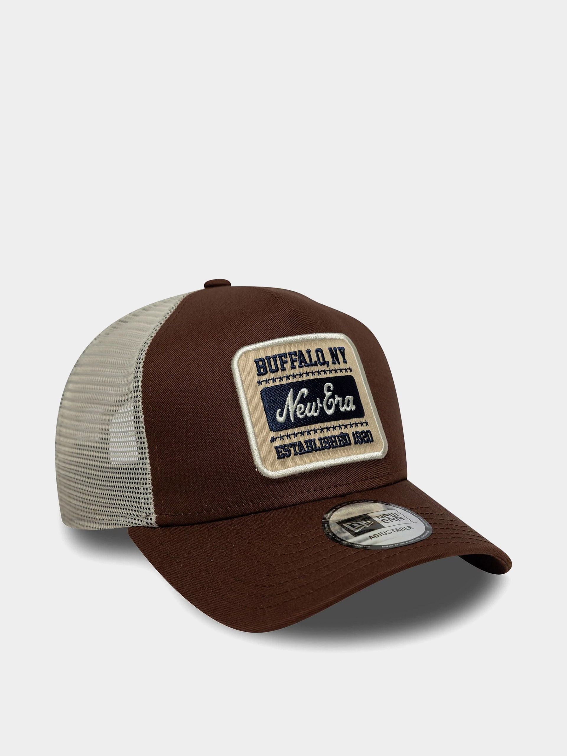 New Era Cap Patch Trucker - Braun (chestnut)