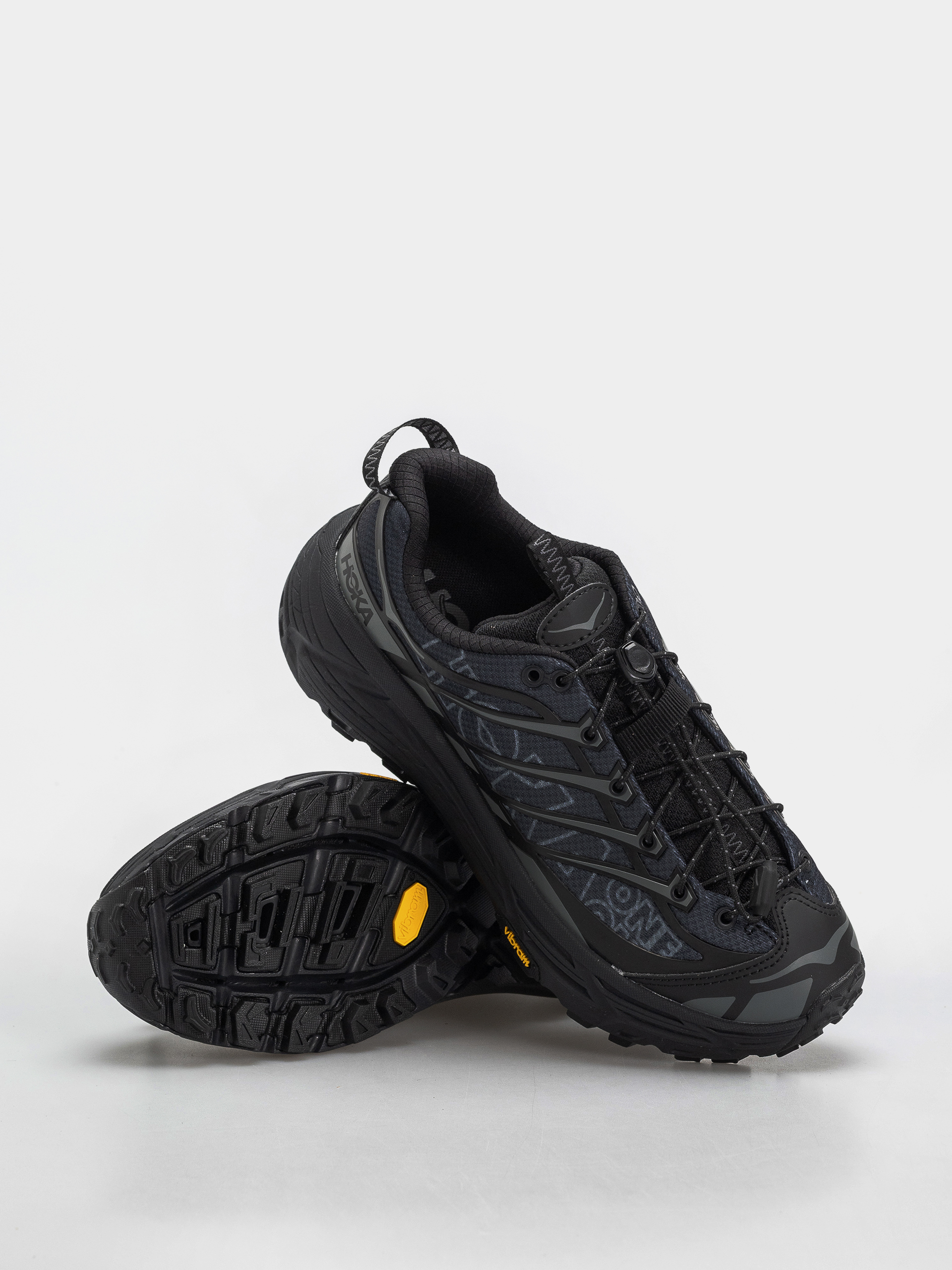 Hoka Shoes Mafate Three 2 Wordmark - grey (black/outer orbit)