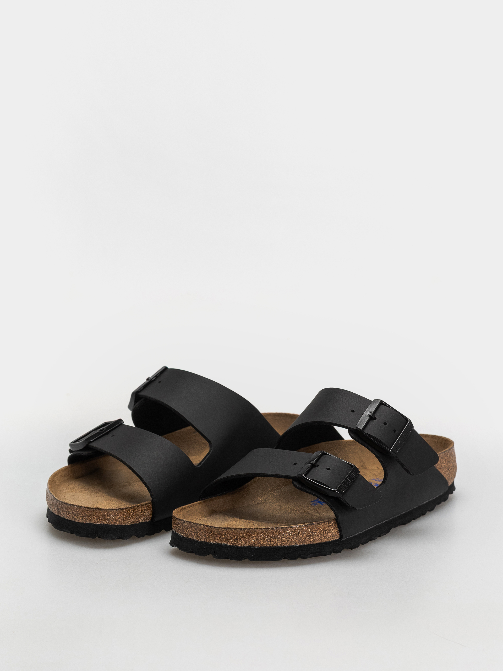 Birkenstock Flip Flops Arizona Soft Footbed Birko Flor Regular (black)