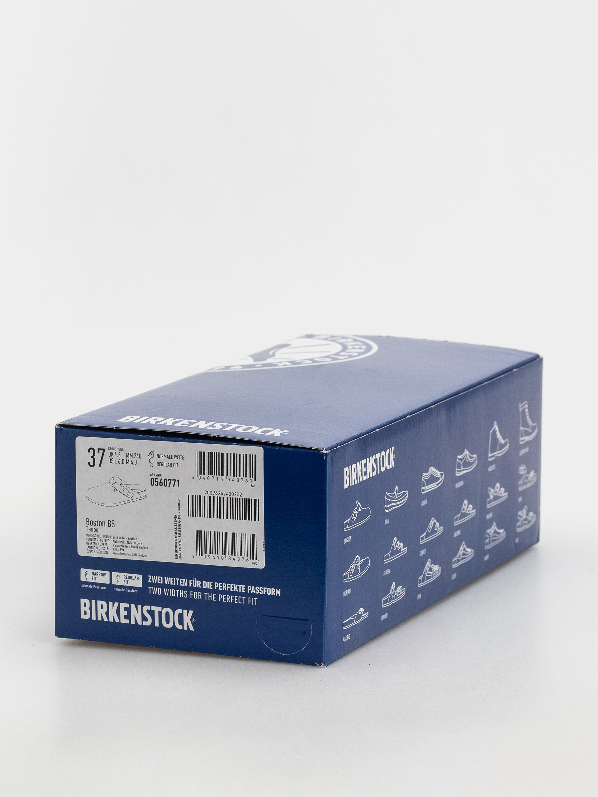 Birkenstock Flip-flops Boston SFB Suede Leather Regular (taupe)