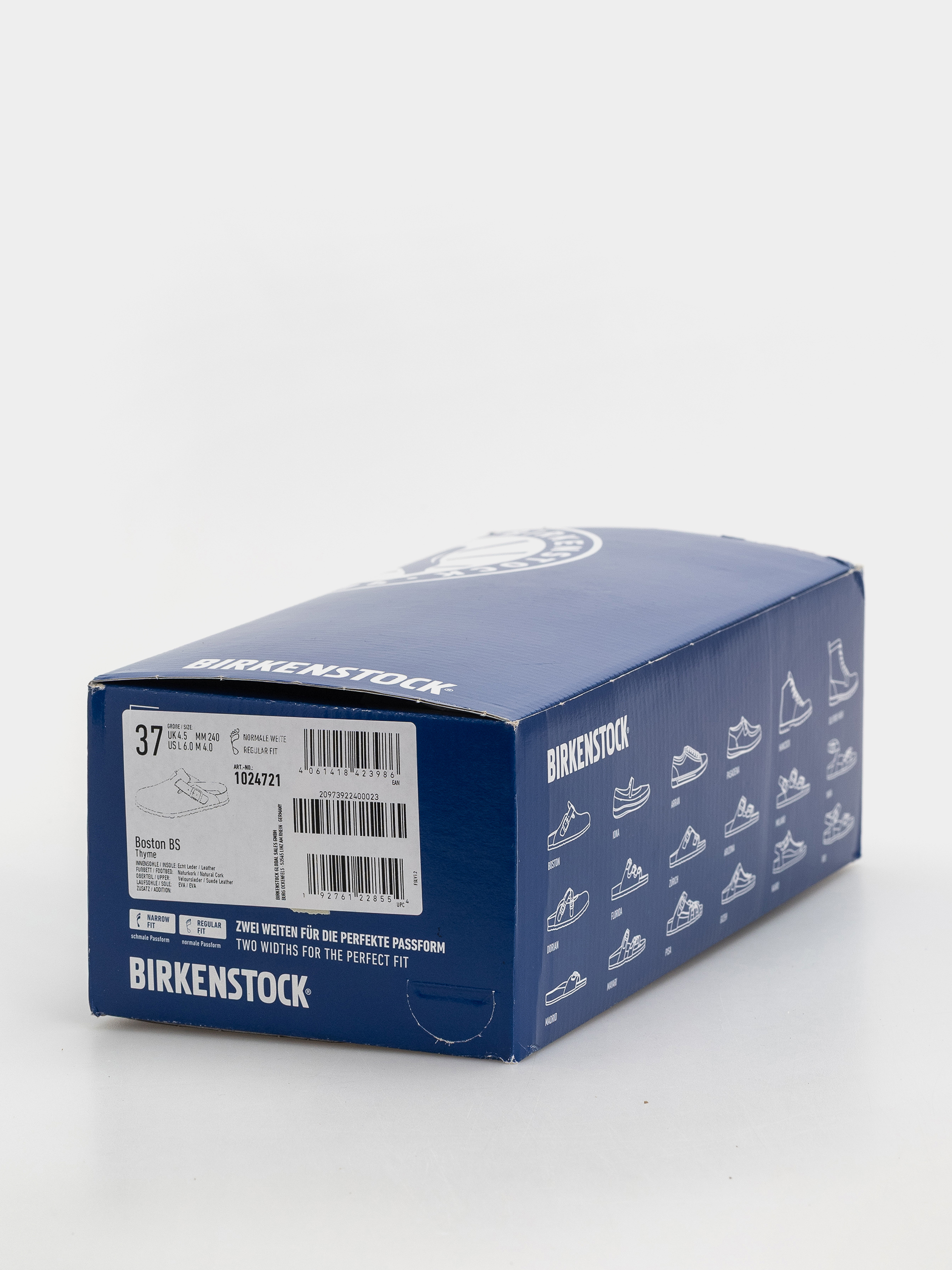 Birkenstock Flip-flops Boston Suede Leather Regular (thyme)