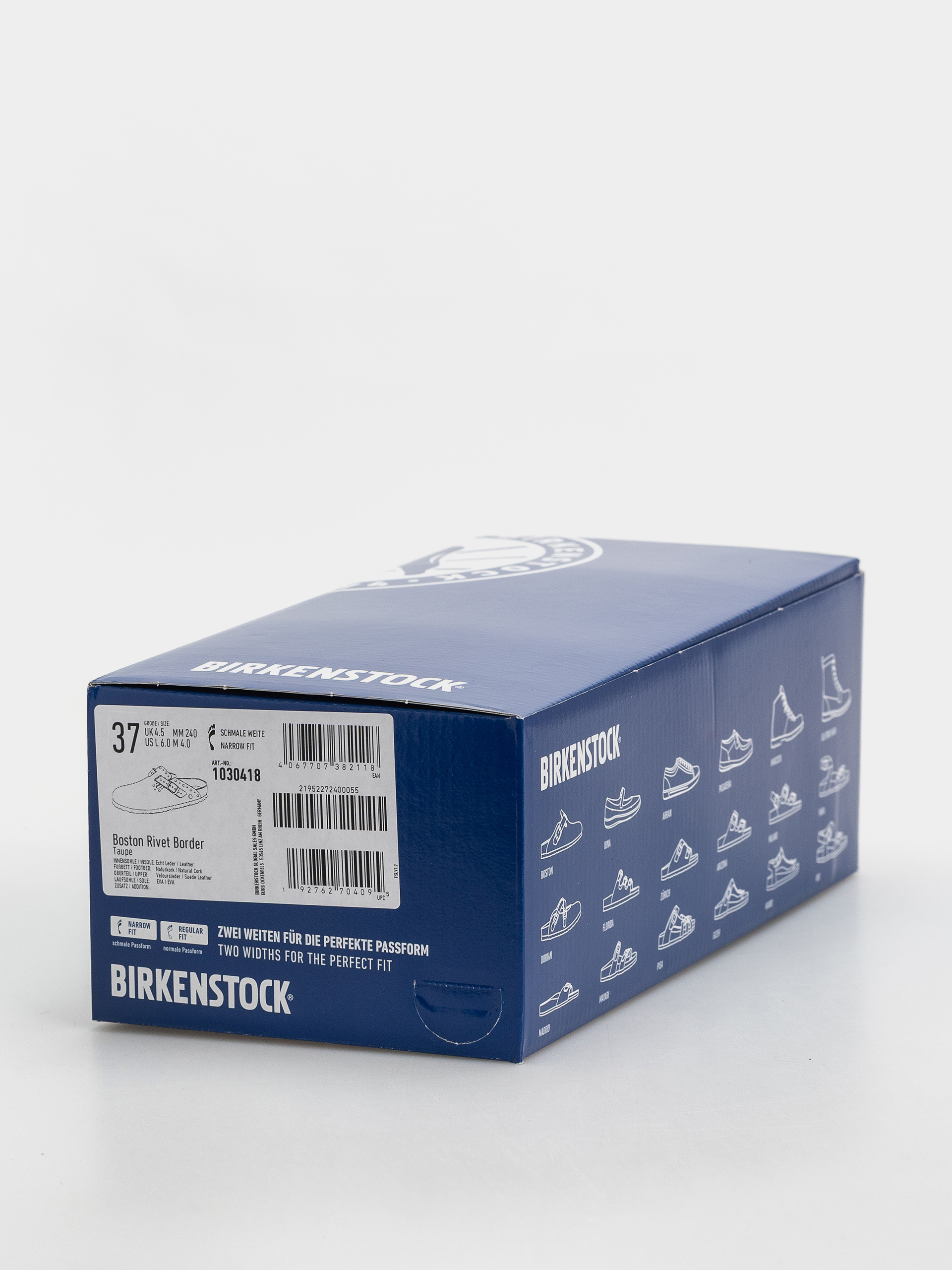 Birkenstock Flip-flops Boston Rivets Suede Leather Narrow Wmn (taupe)