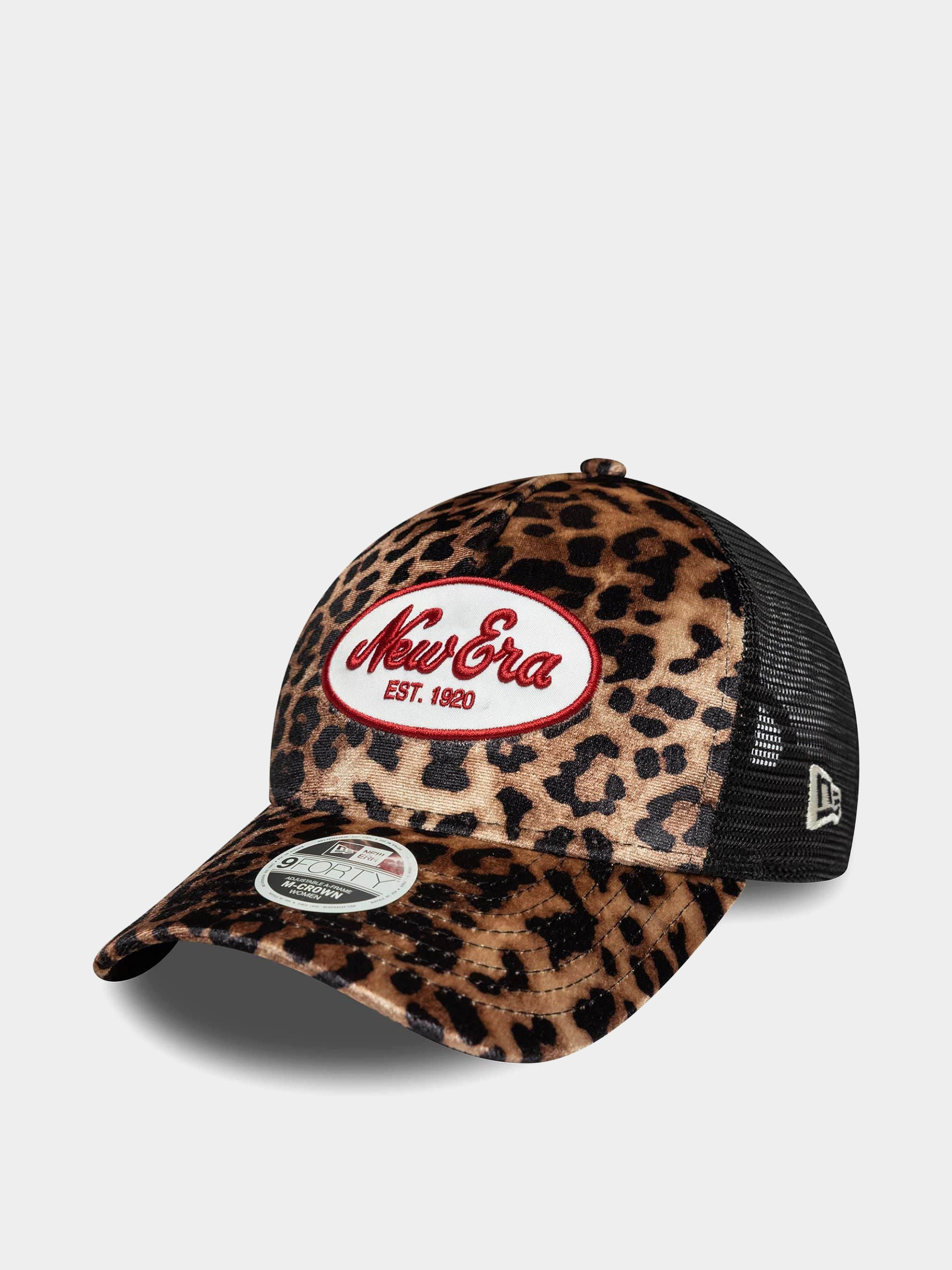 New Era Cap Leopard Mc Af Trucker Wmn