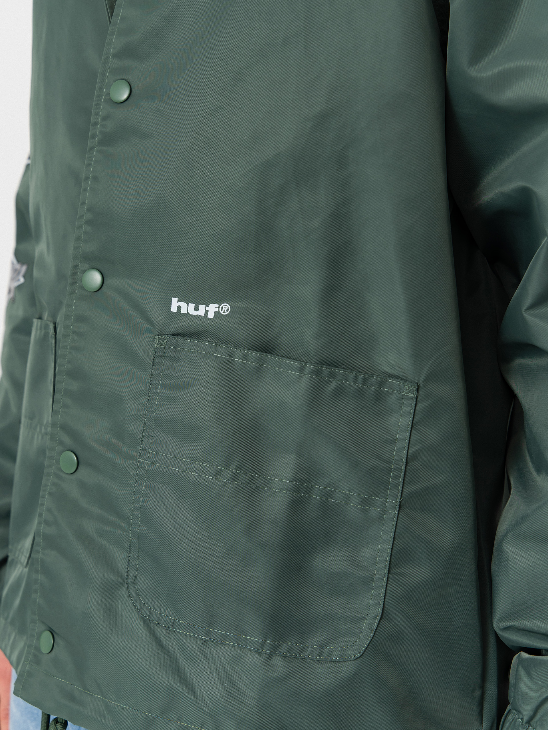 HUF Jacke X Thrasher Logo (forest green)