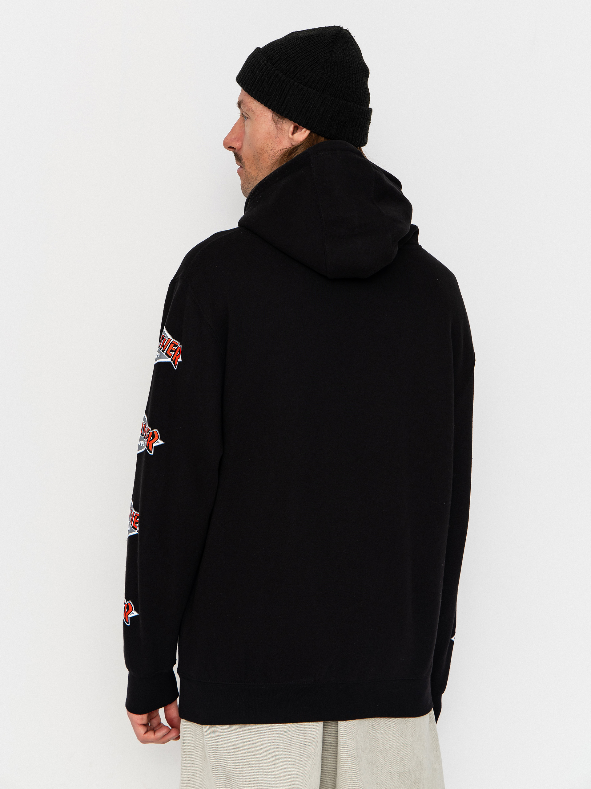HUF Hoodie X Thrasher Logo HD (black)