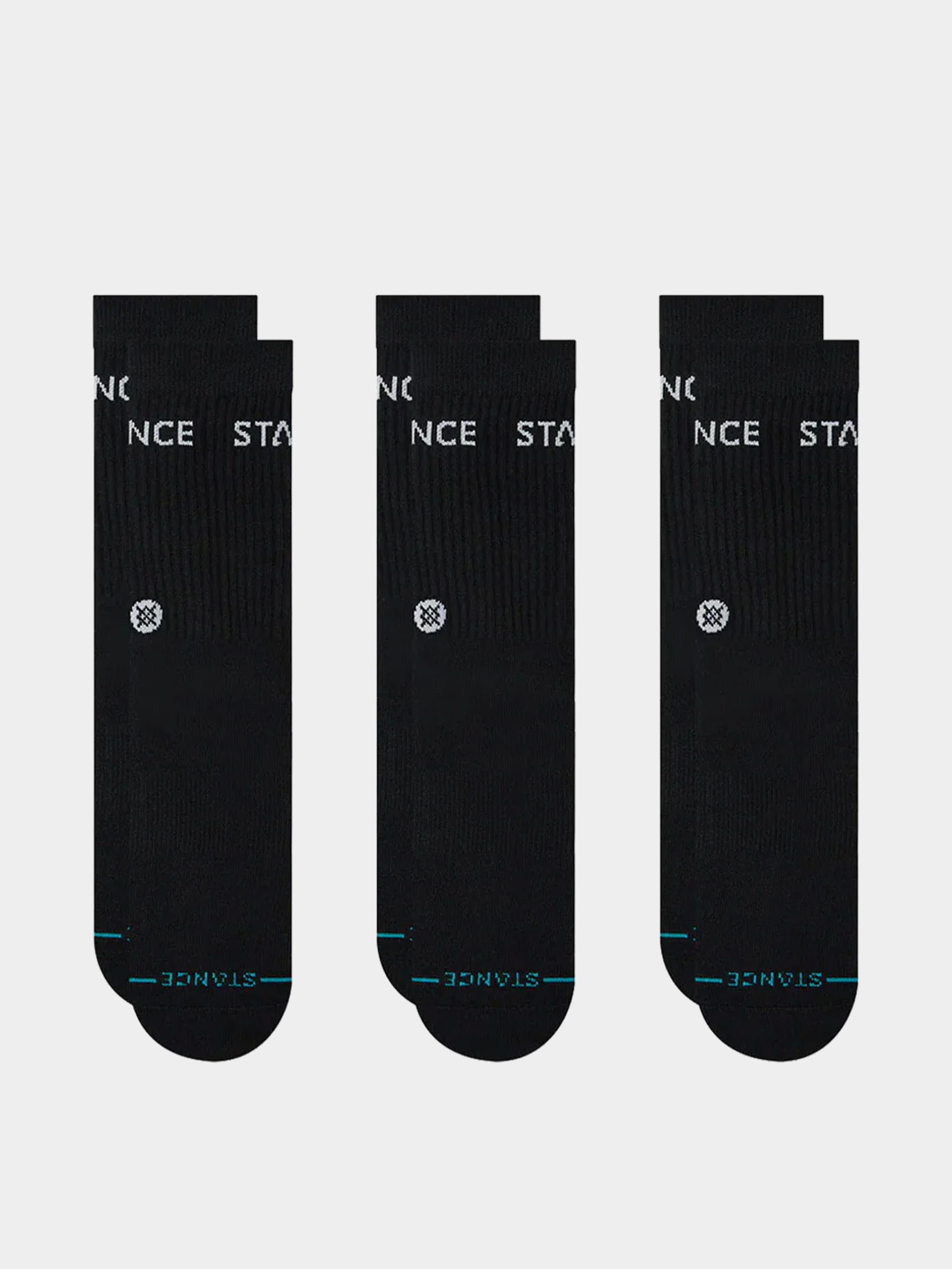 Stance Socken Origin 3 Pack Quarter (black)