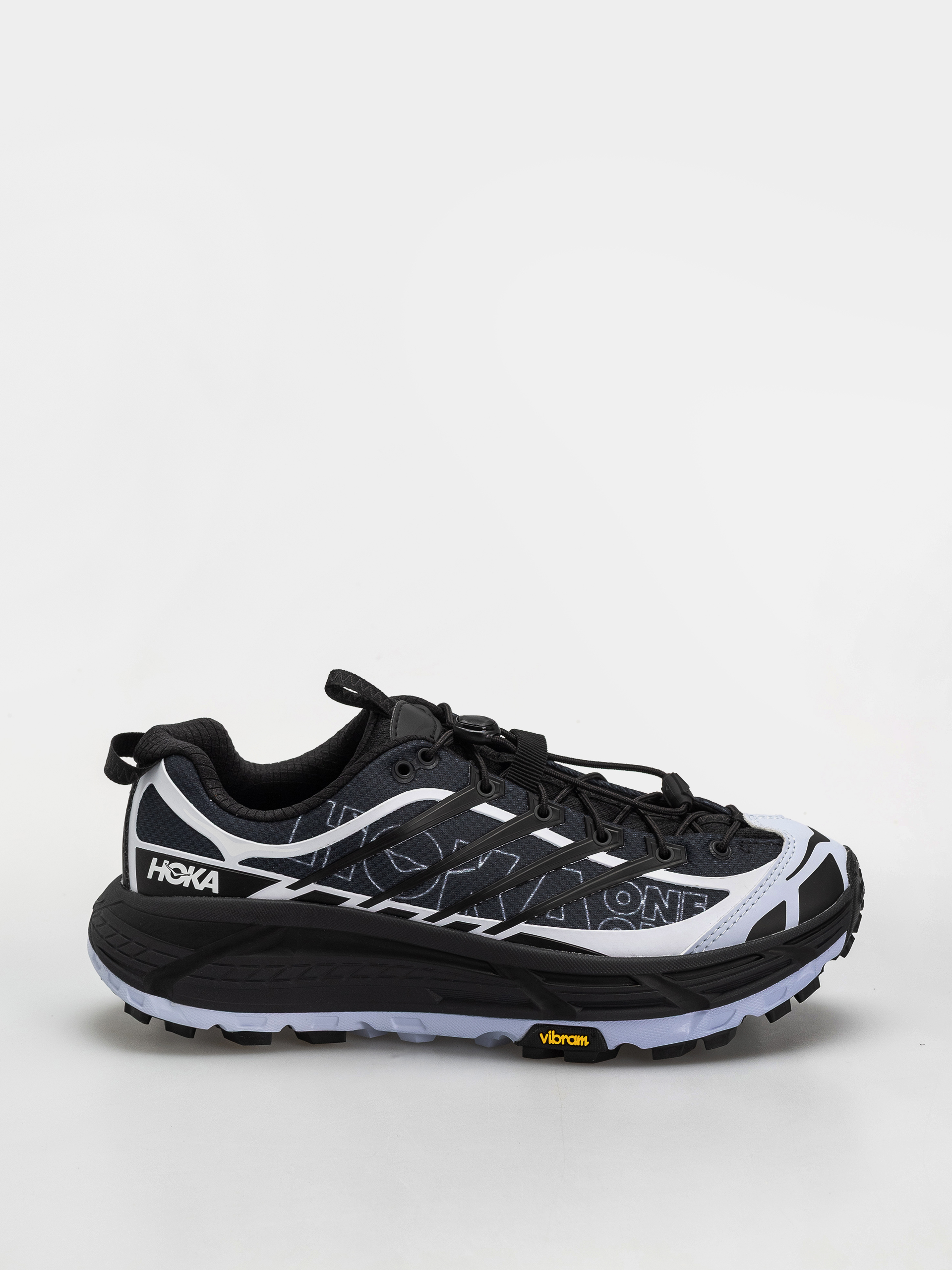 Hoka Shoes Mafate Three2 Wordmark - blue, black (carbon black