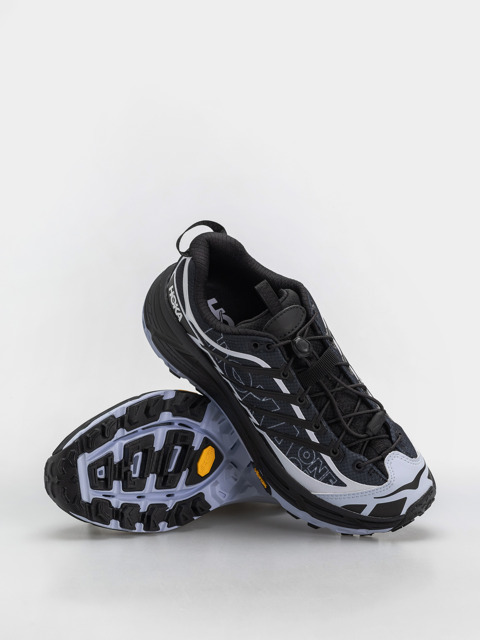 Hoka Shoes Mafate Three2 Wordmark - blue, black (carbon black