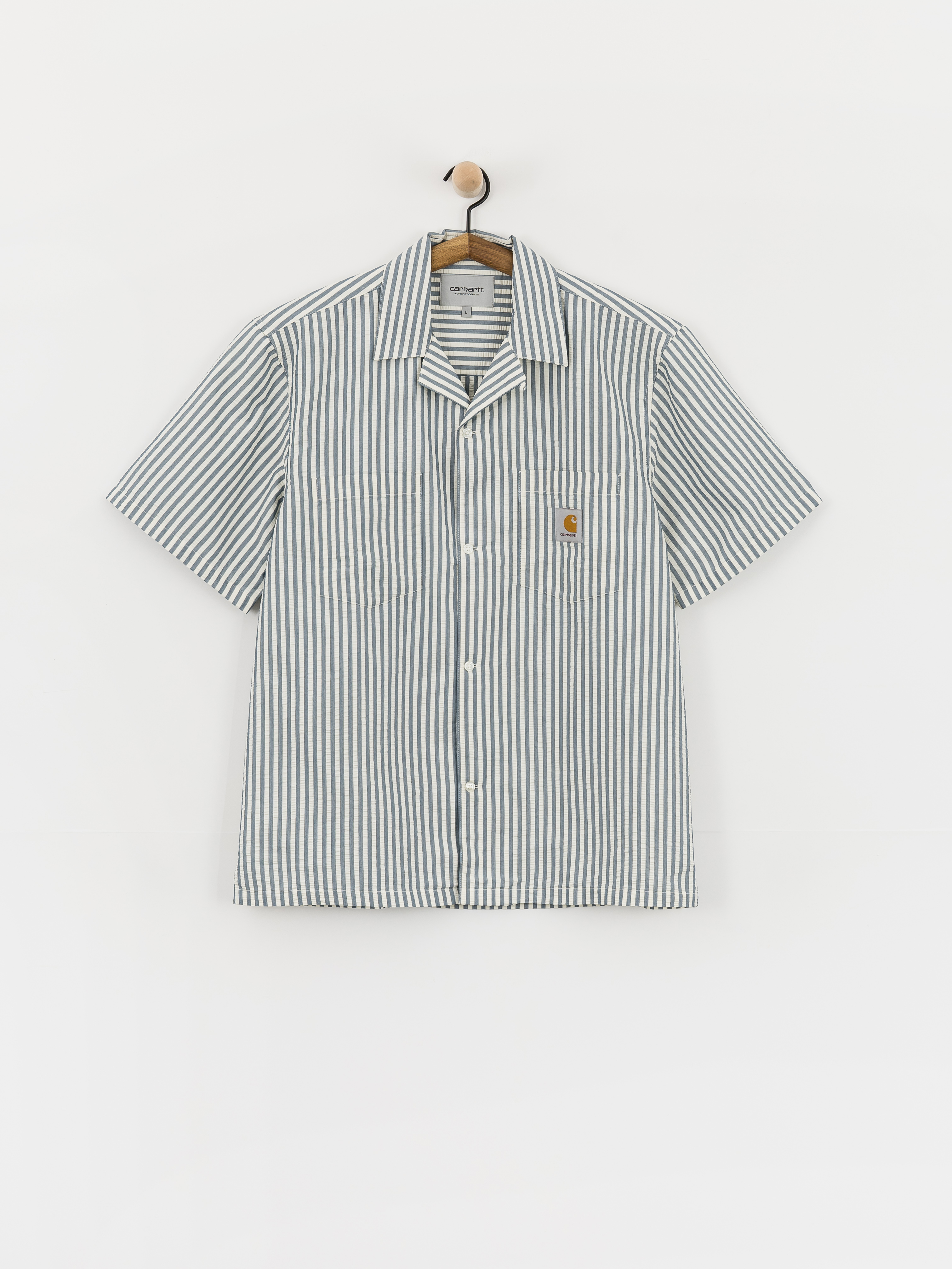 Carhartt WIP Terrell Shirt - transparent (terrell stripe dark navy