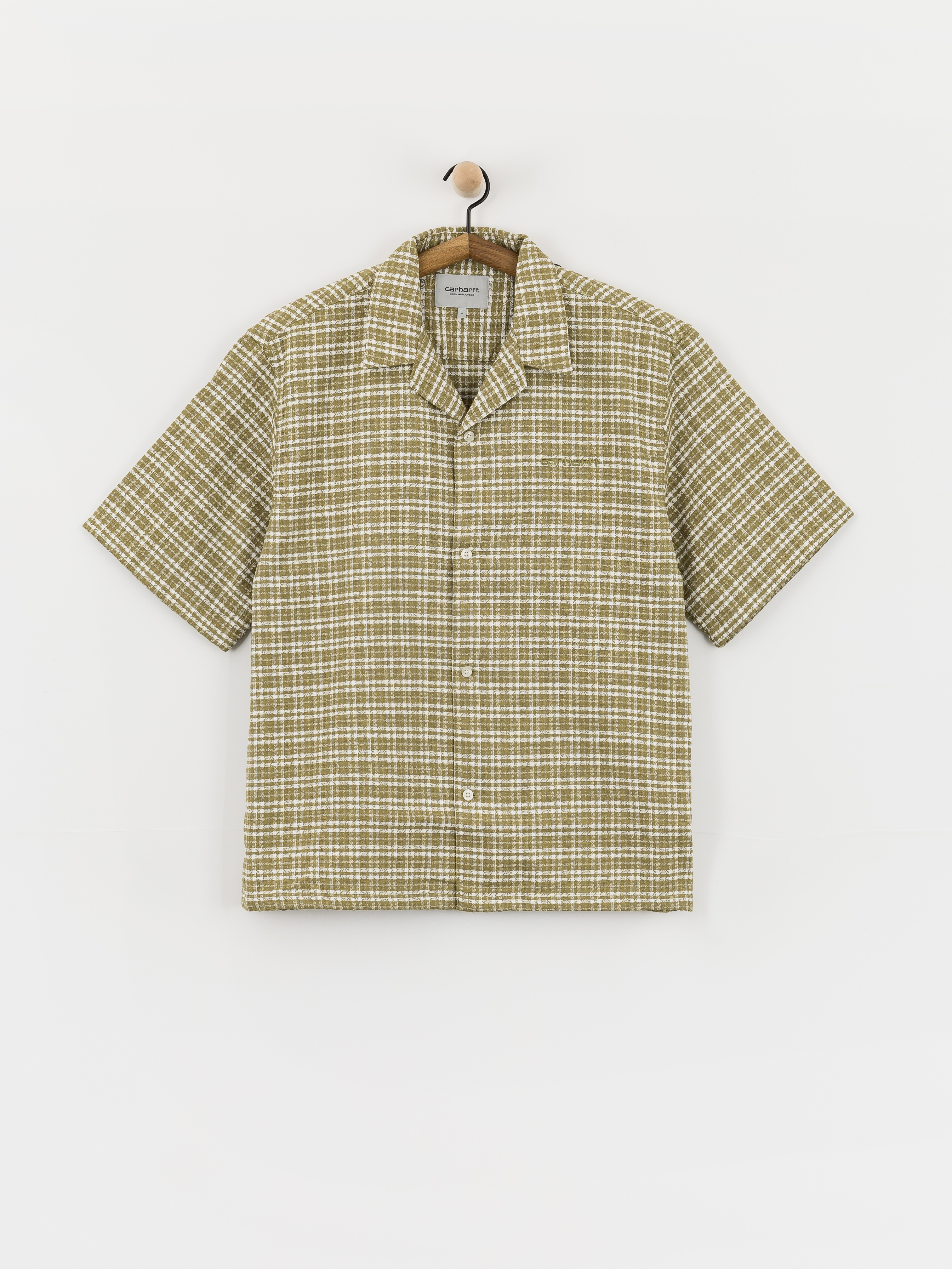 Carhartt WIP Kander Shirt - green (kander check/snake)