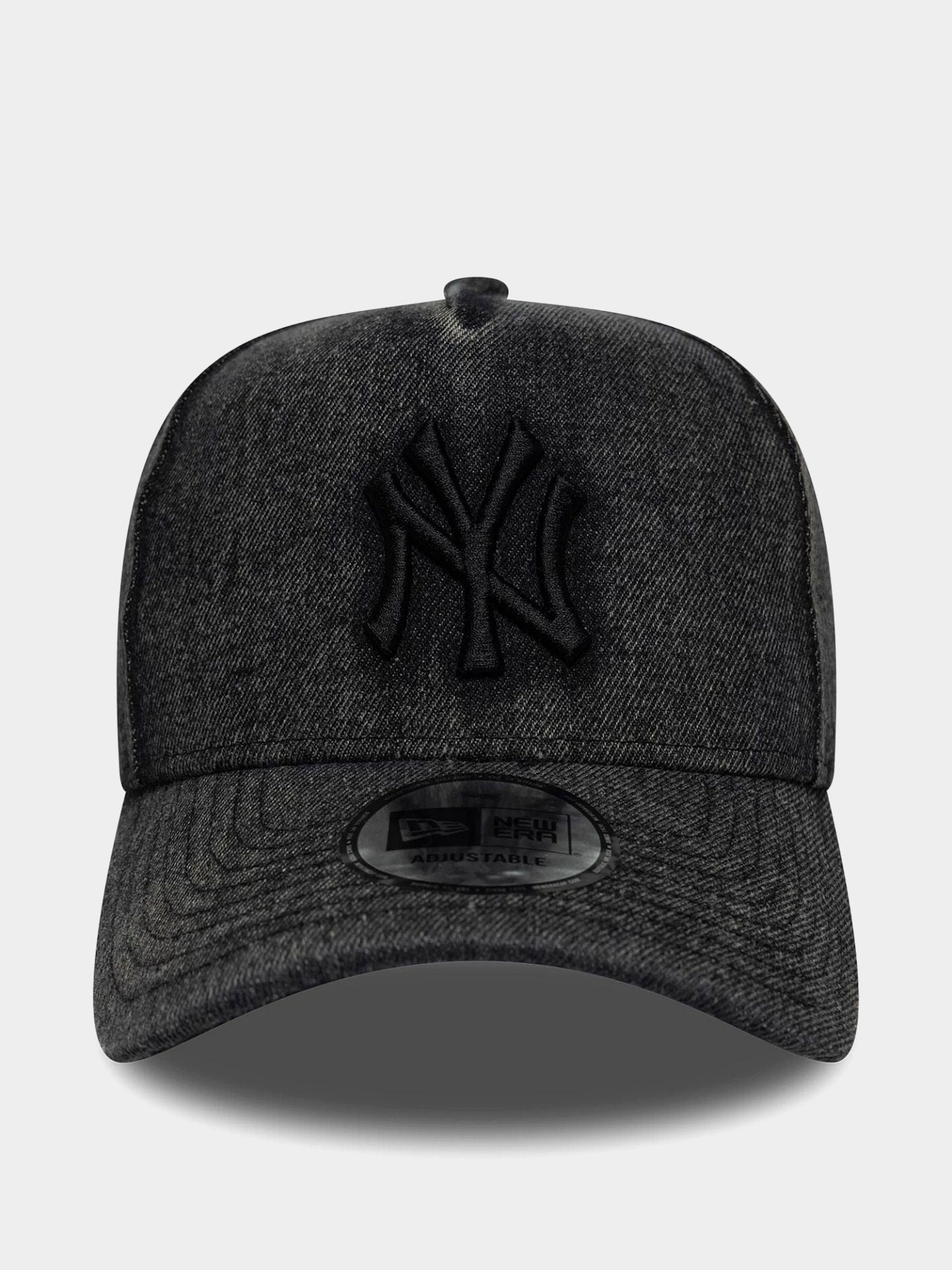 New Era Cap Wordmark Denim Eframe New York Yankees (black)