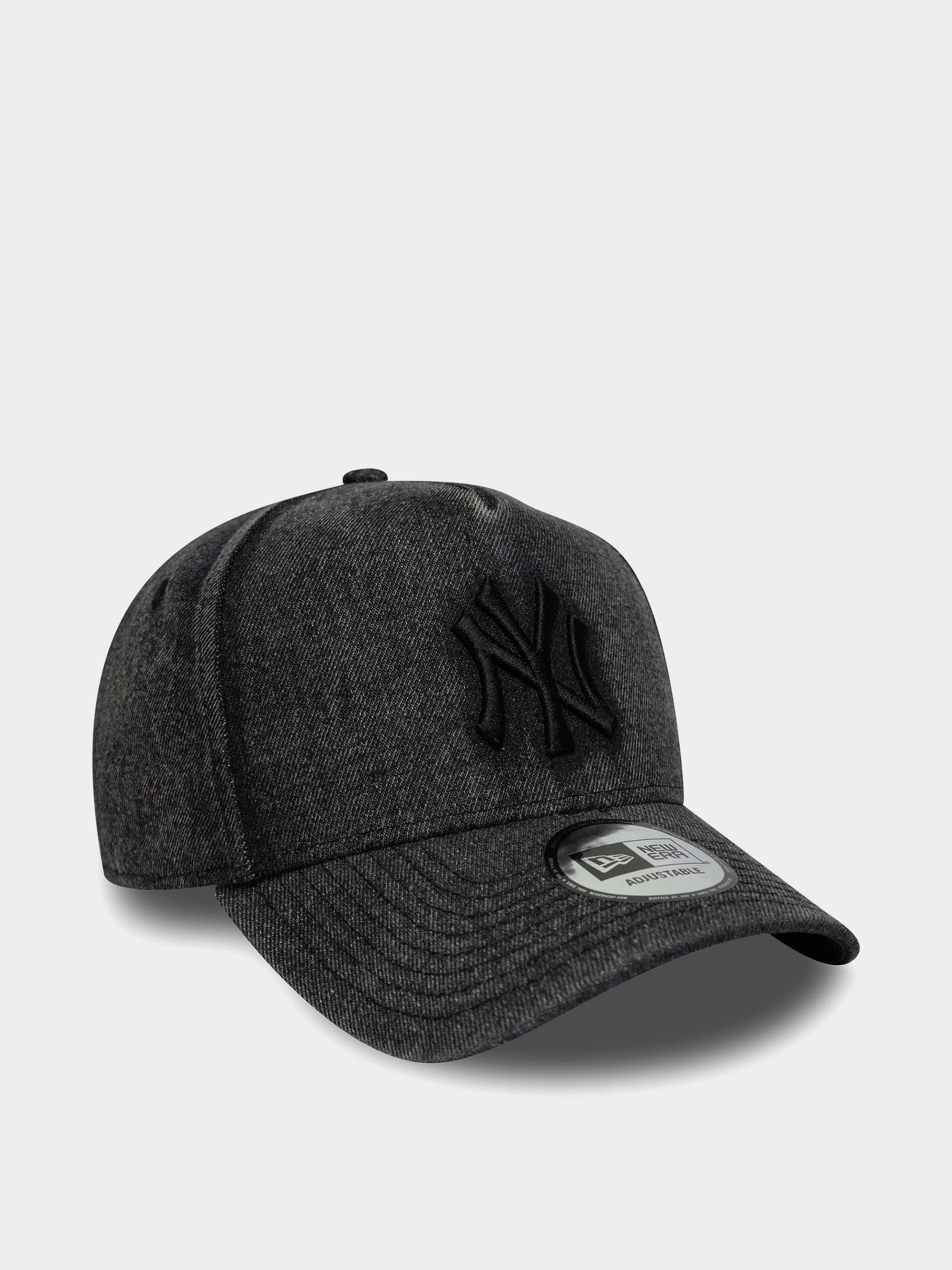 New Era Cap Wordmark Denim Eframe New York Yankees (black)