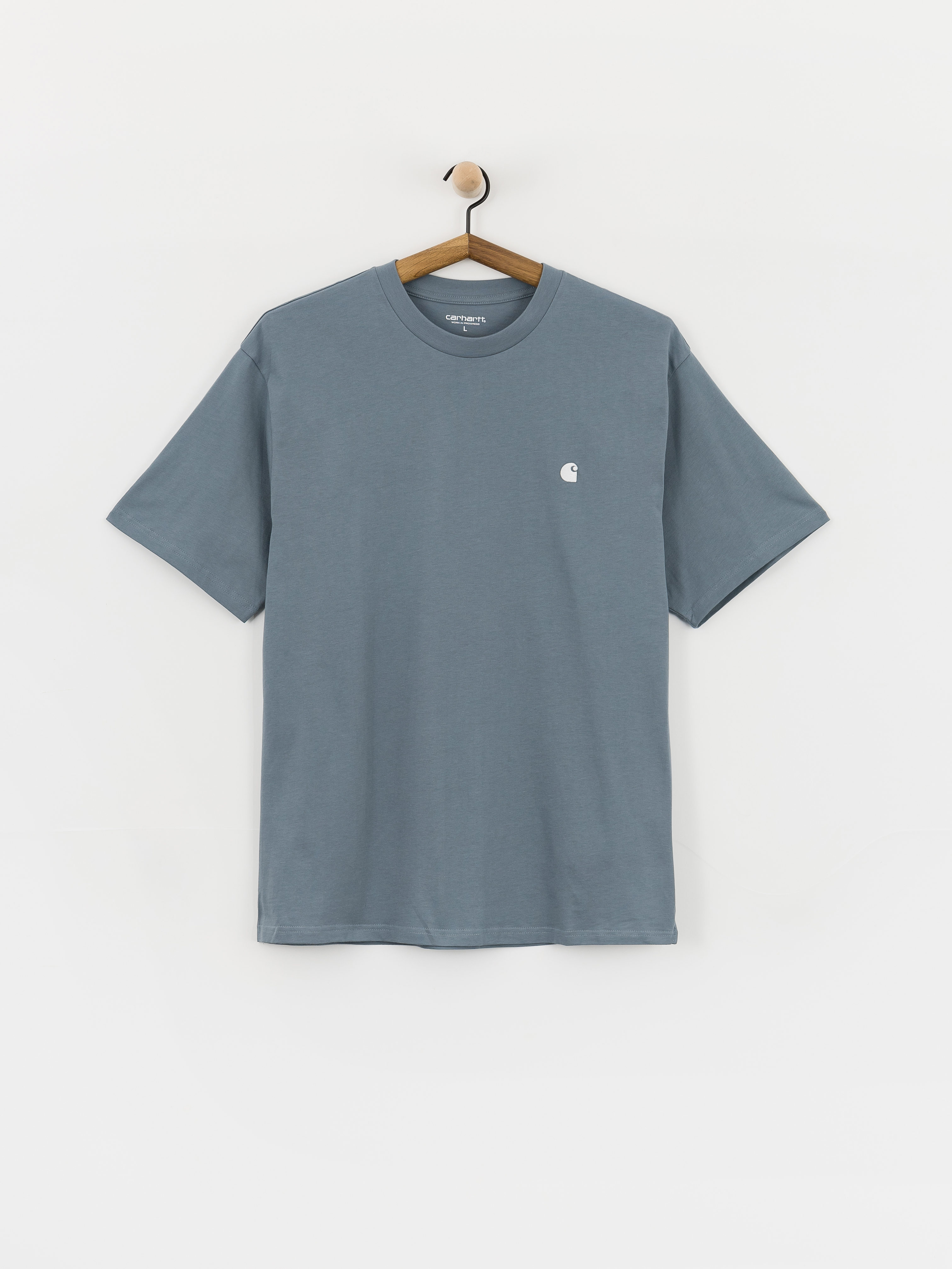 Carhartt WIP T-Shirt Madison - blue (velvet blue/white)