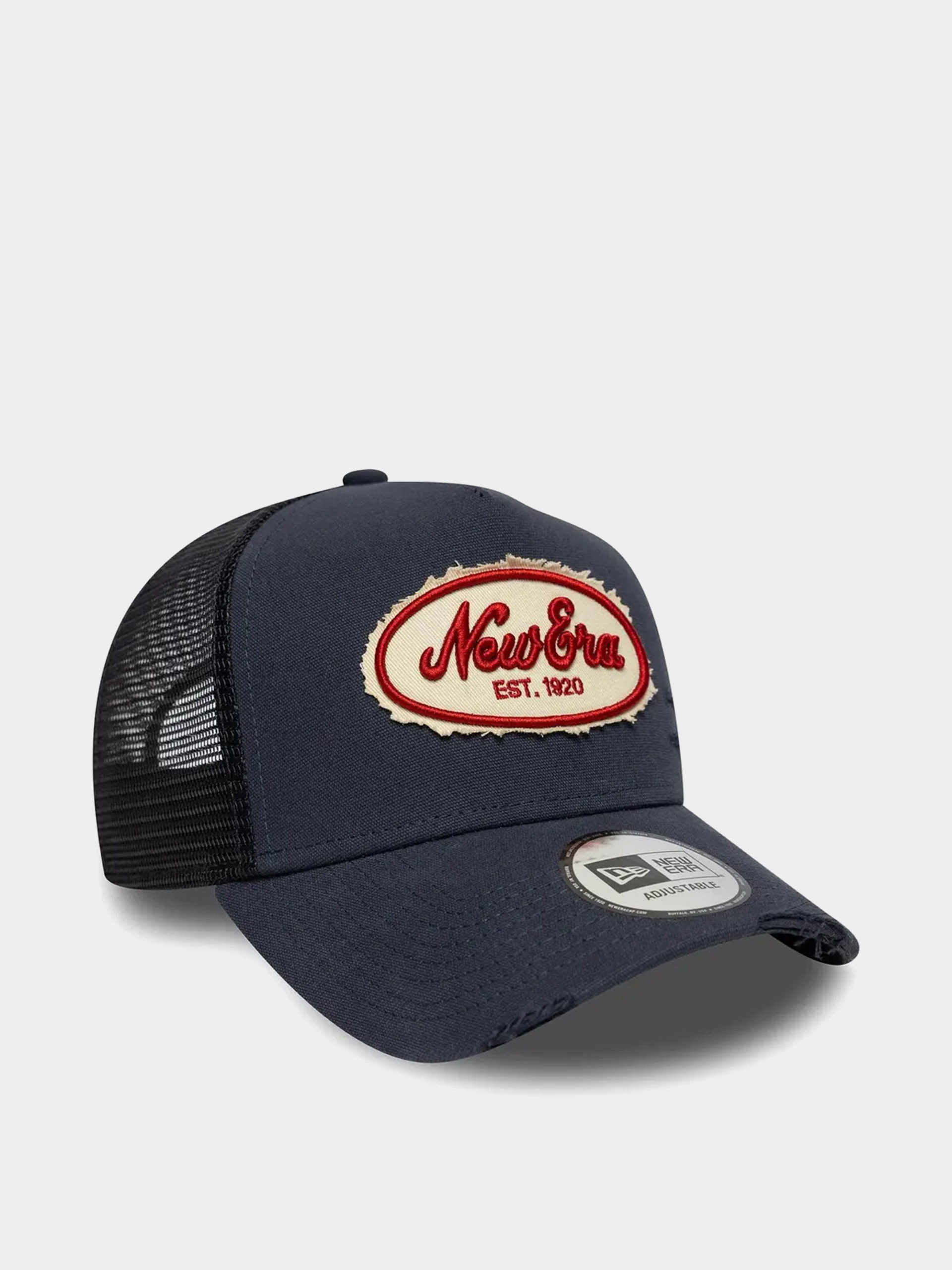 New Era Cap Oval Canvas Distress Trucker (navy)