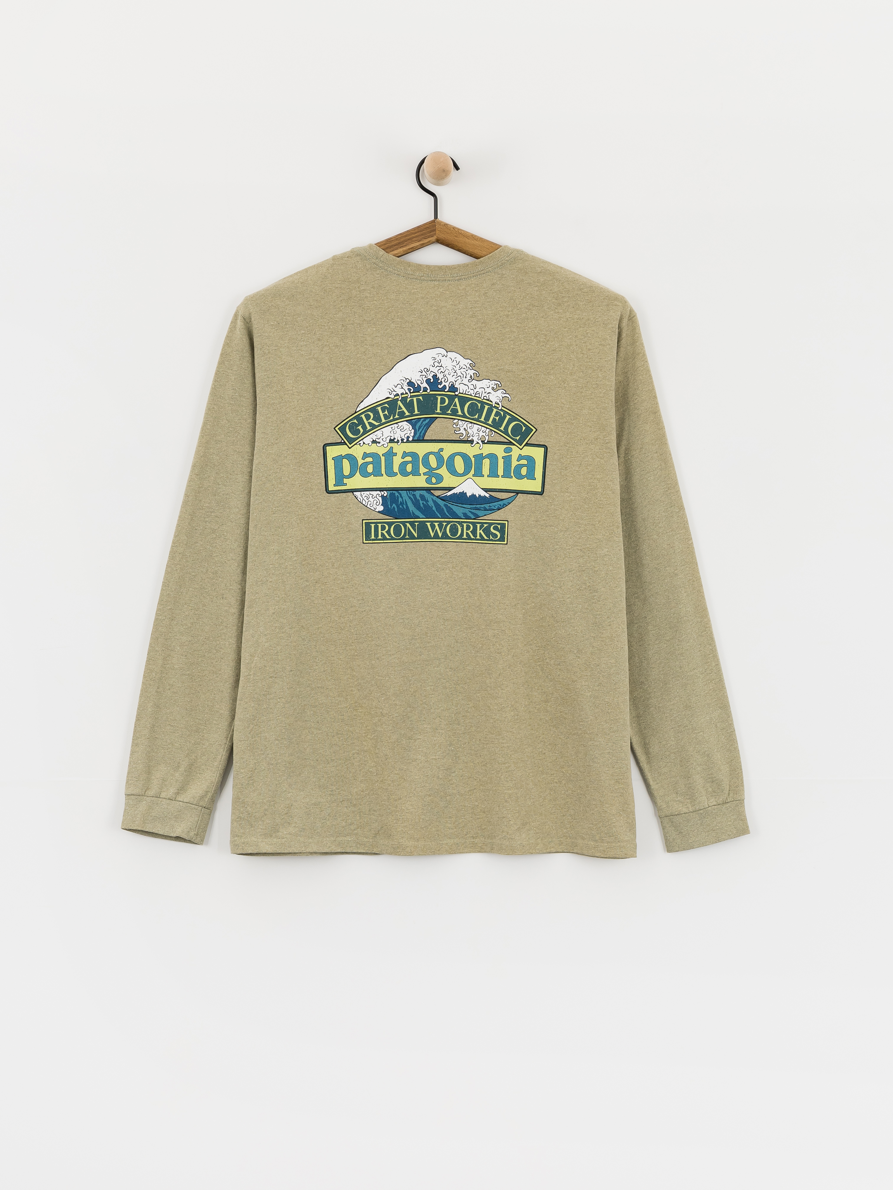 Patagonia Longsleeve Great Waves (gumtree green)