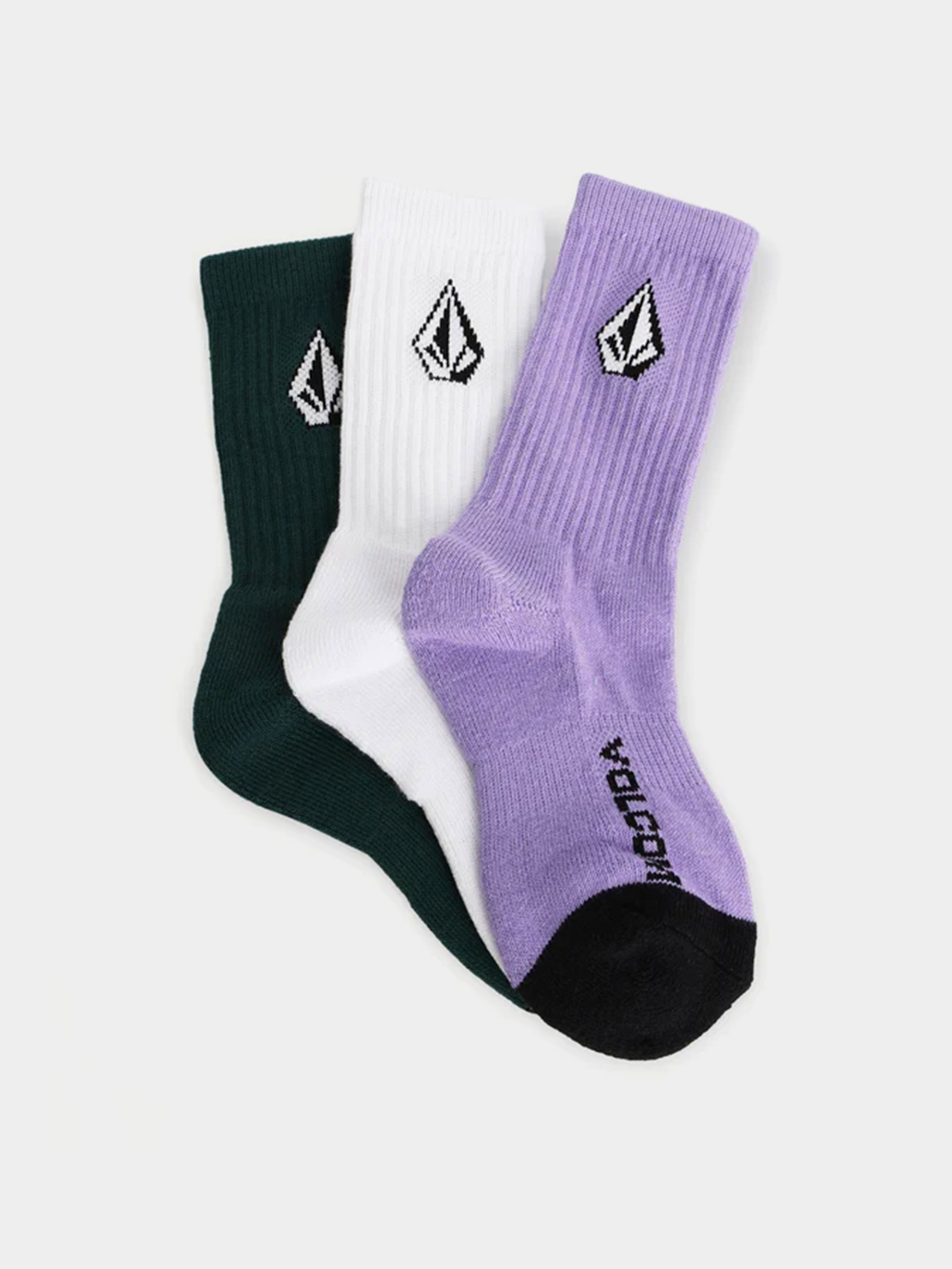 Volcom Socks Full Stone 3Pk JR (multi)