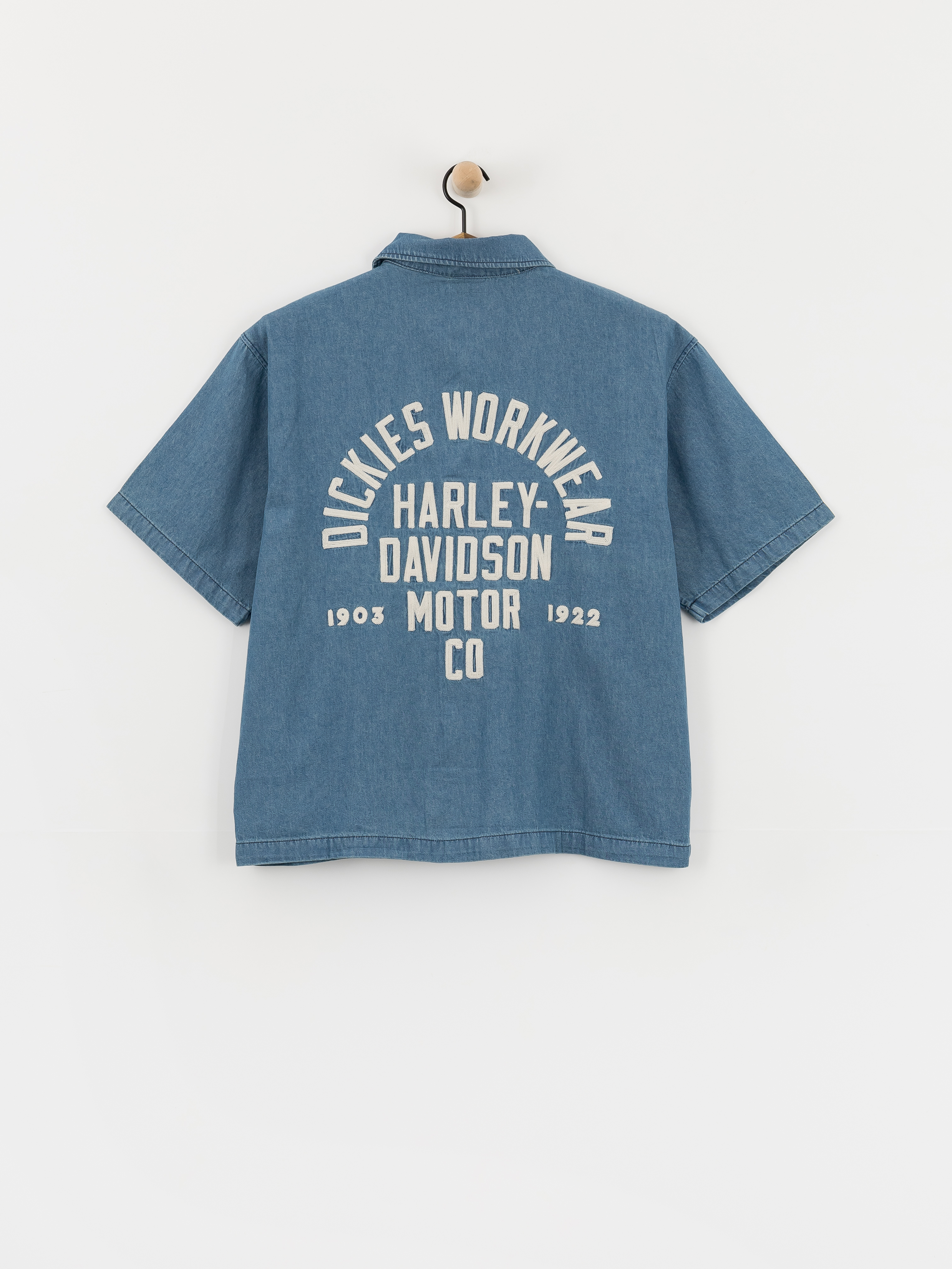 Dickies Shirt X Harley Davidson Boxy Chambray Work (blue chambray)