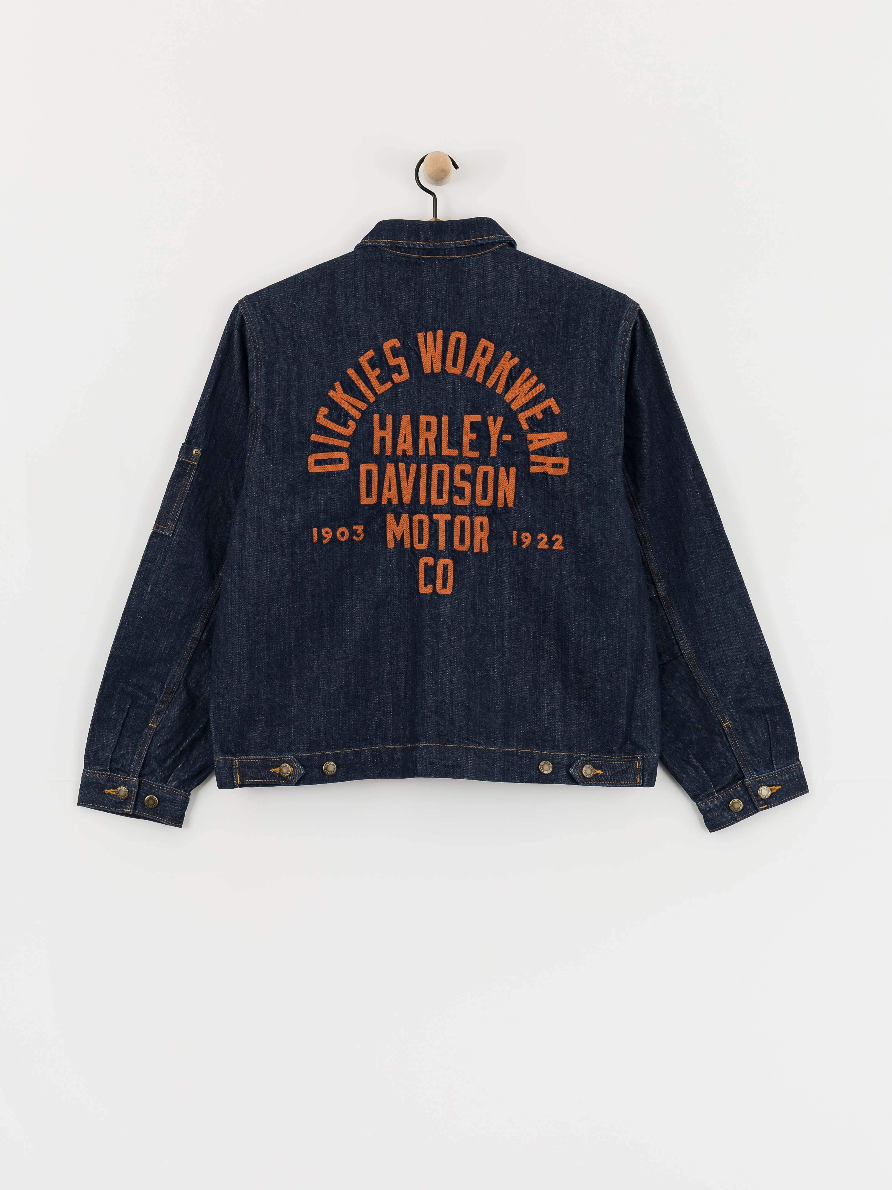 Dickies Jacke X Harley Davidson Boxy Denim (rinsed indigo blue)