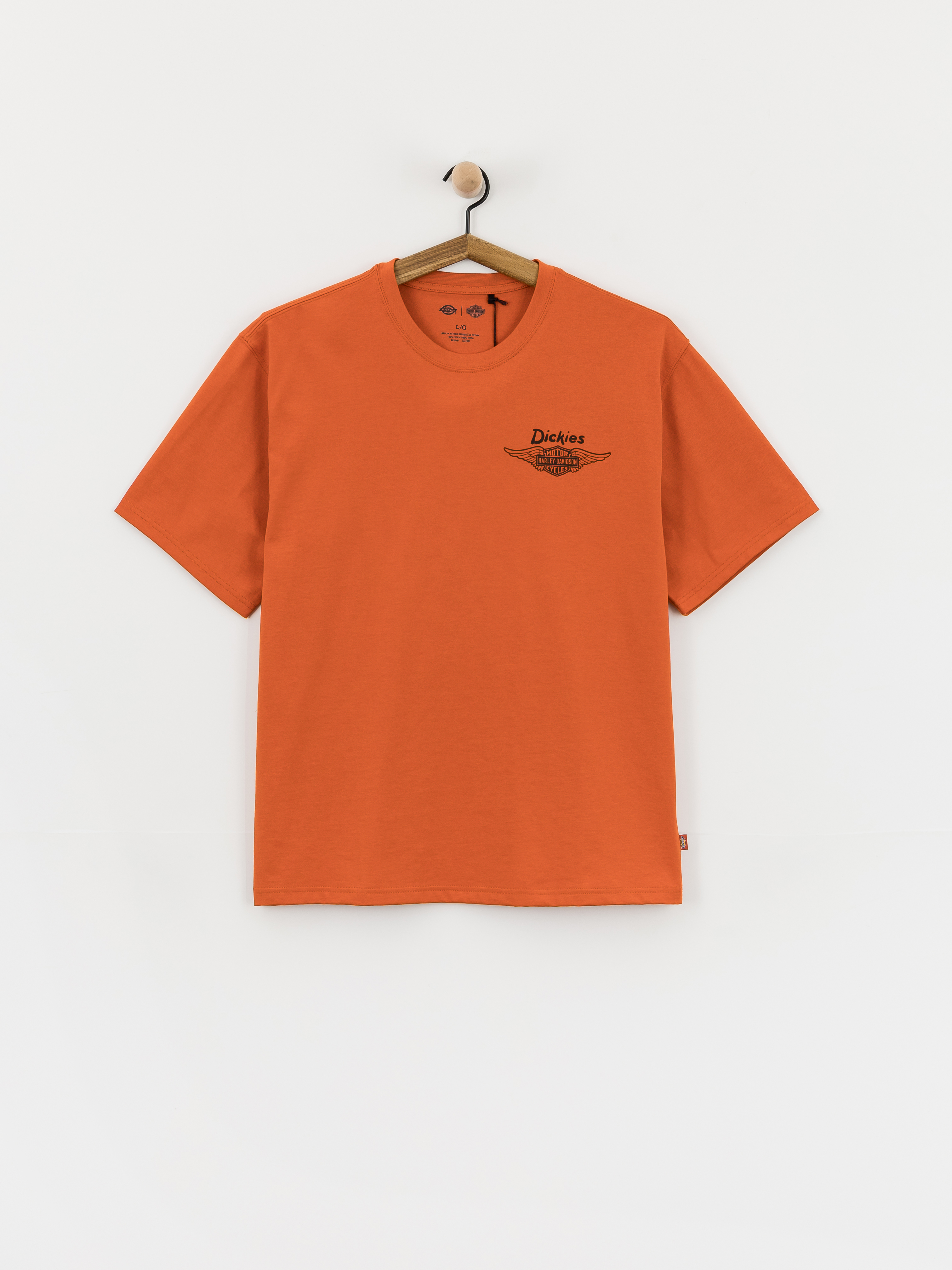 Dickies T-Shirt X Harley Davidson Vintage Wash - orange (hd