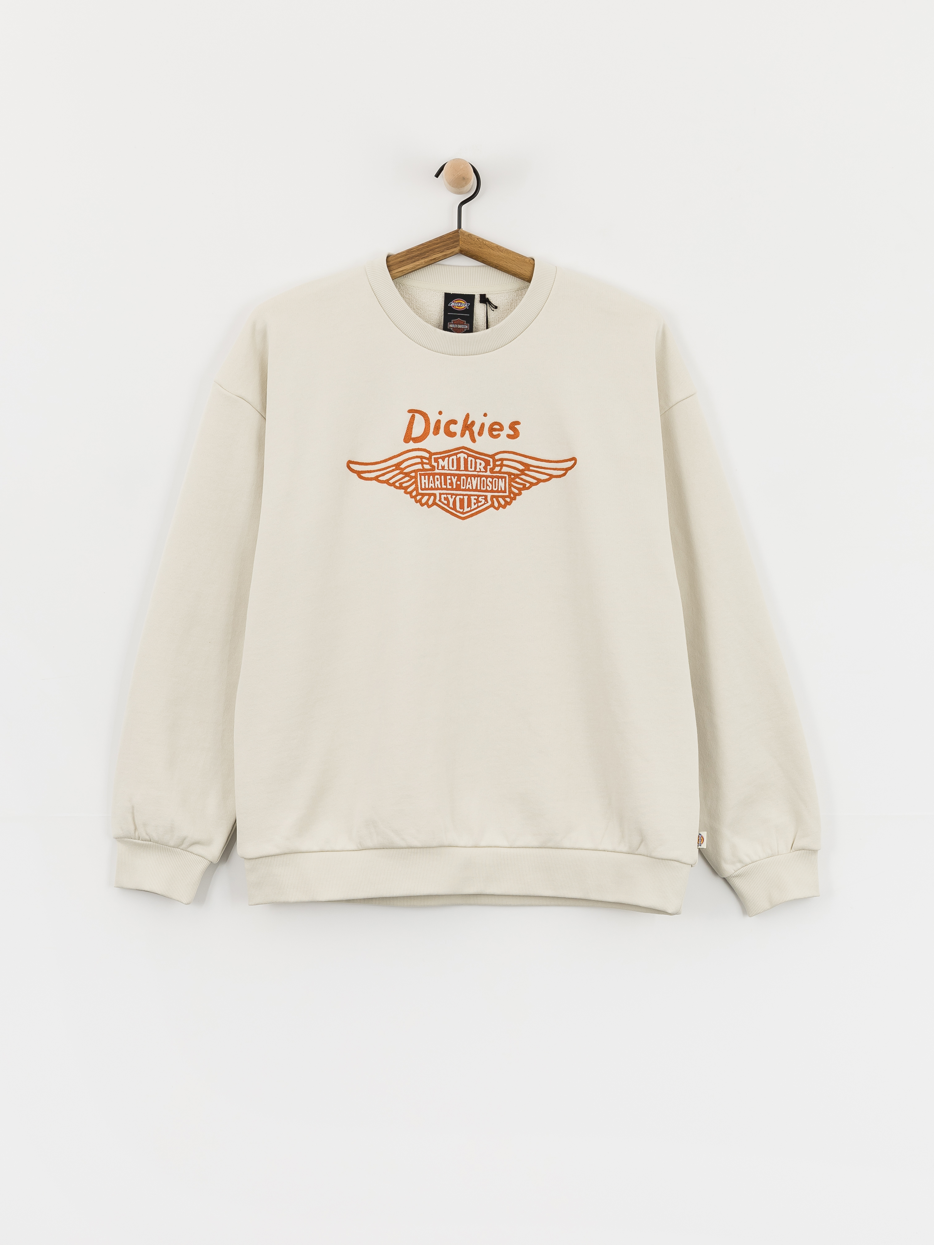 Dickies Sweatshirt X Harley Davidson Boxy Crew (bone)