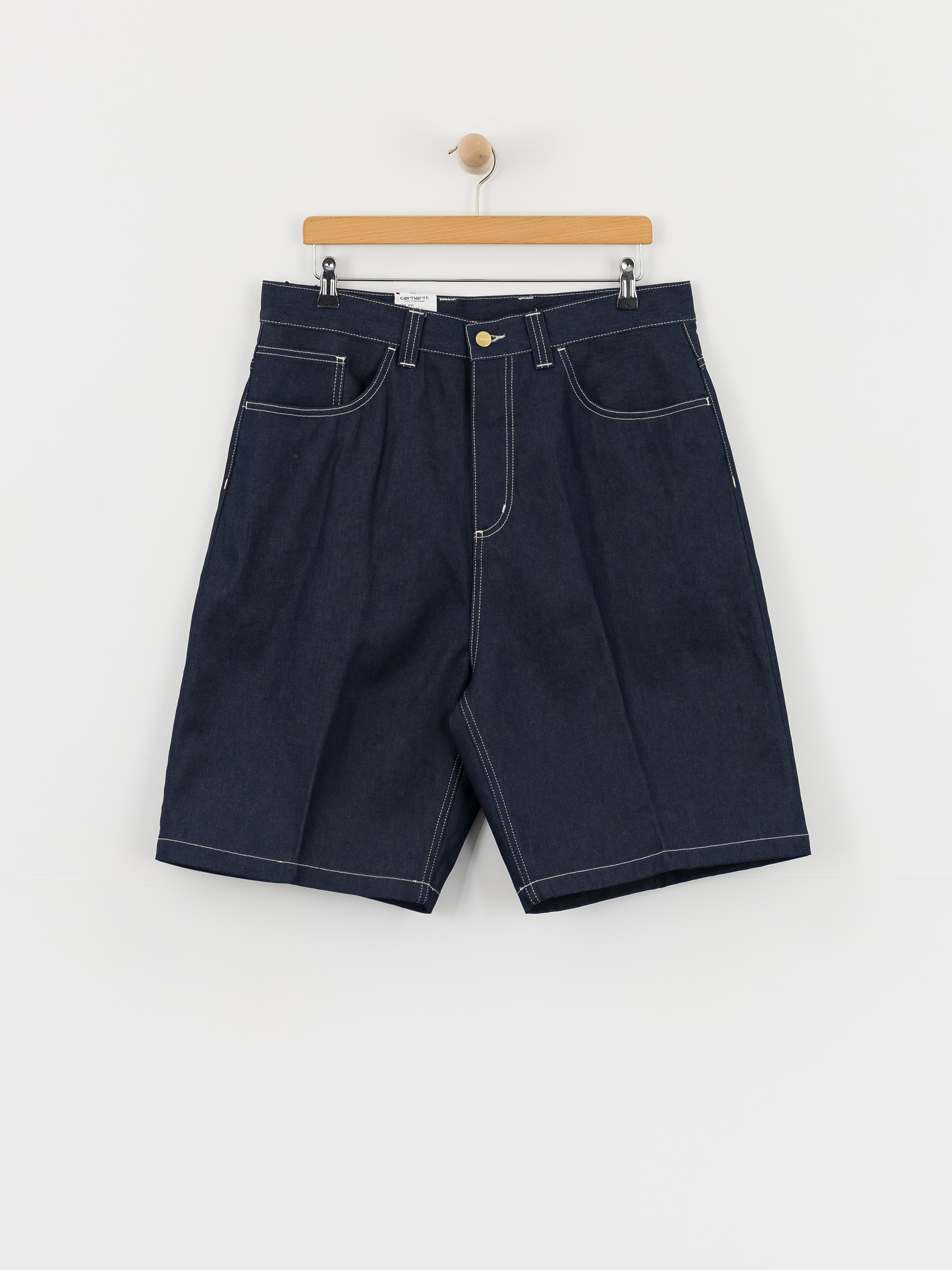 OBEY Bigwig Denim Carpenter Shorts - navy blue (stone wash indigo)