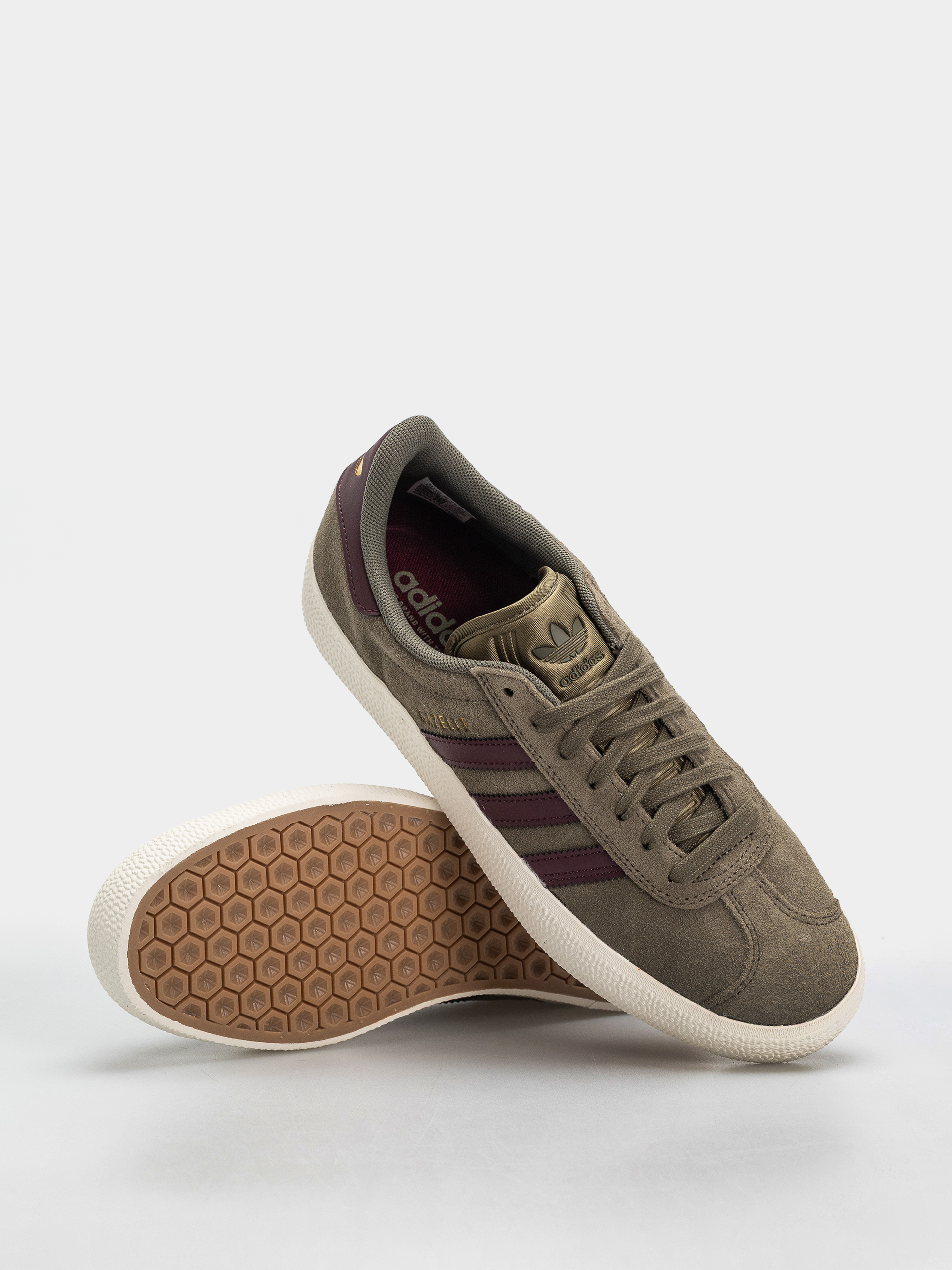 adidas Gazelle Adv Shoes (olistr/maroon/cwhite)