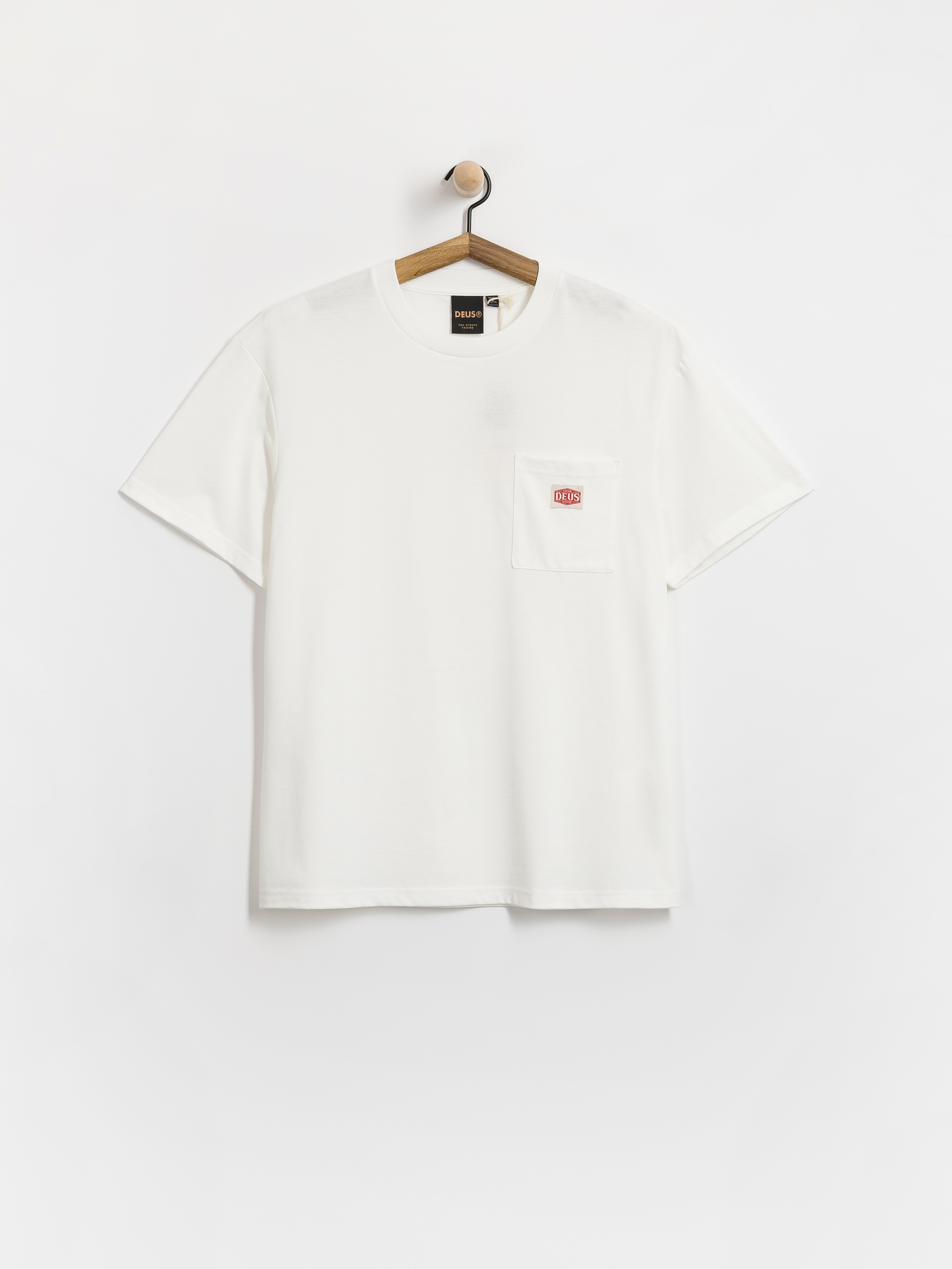 Deus Ex Machina T-Shirt Parts & Service Pocket (vintage white)