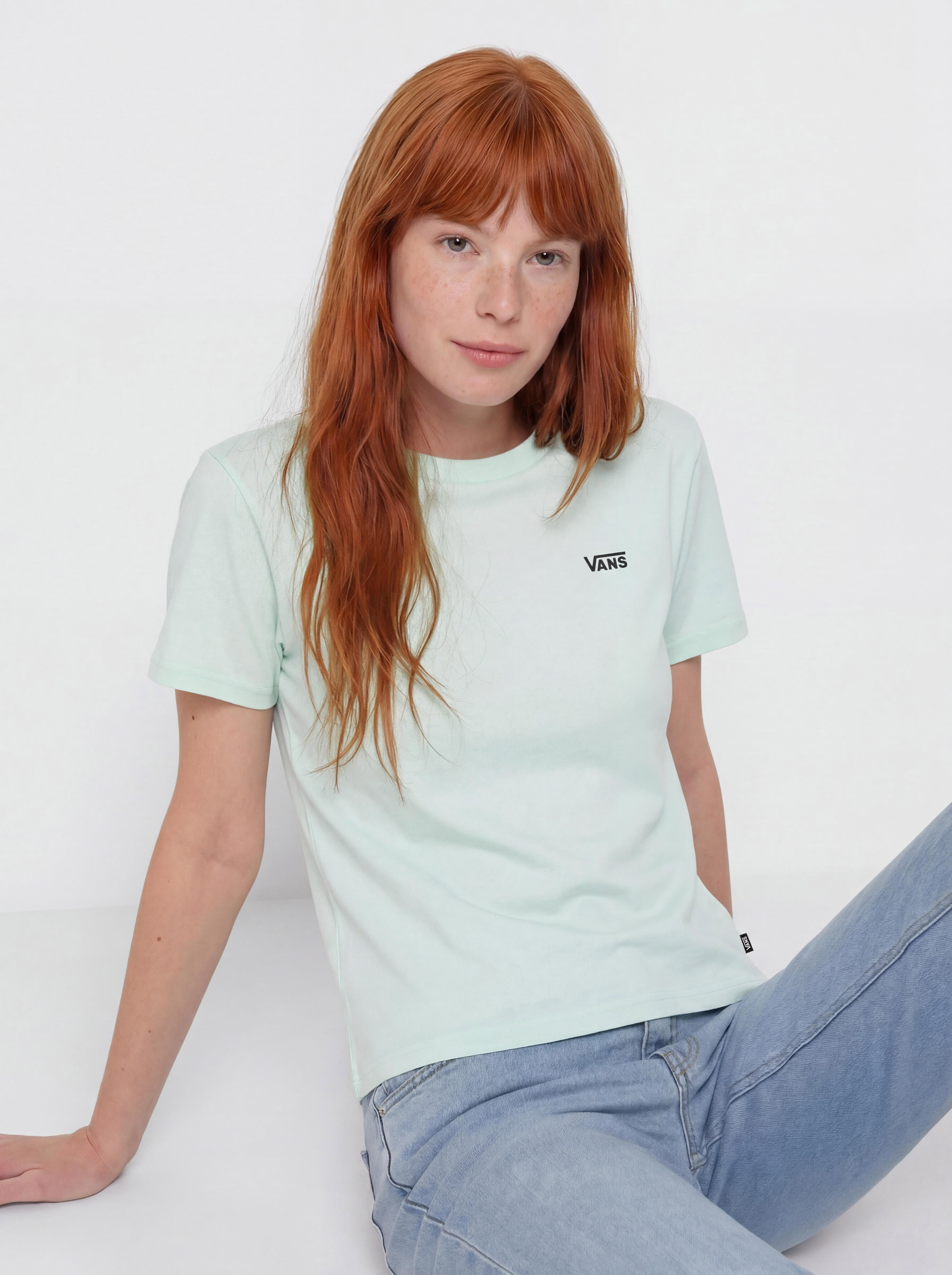 Vans Left Chest Logo Em Wmn T-Shirt (hint of mint)