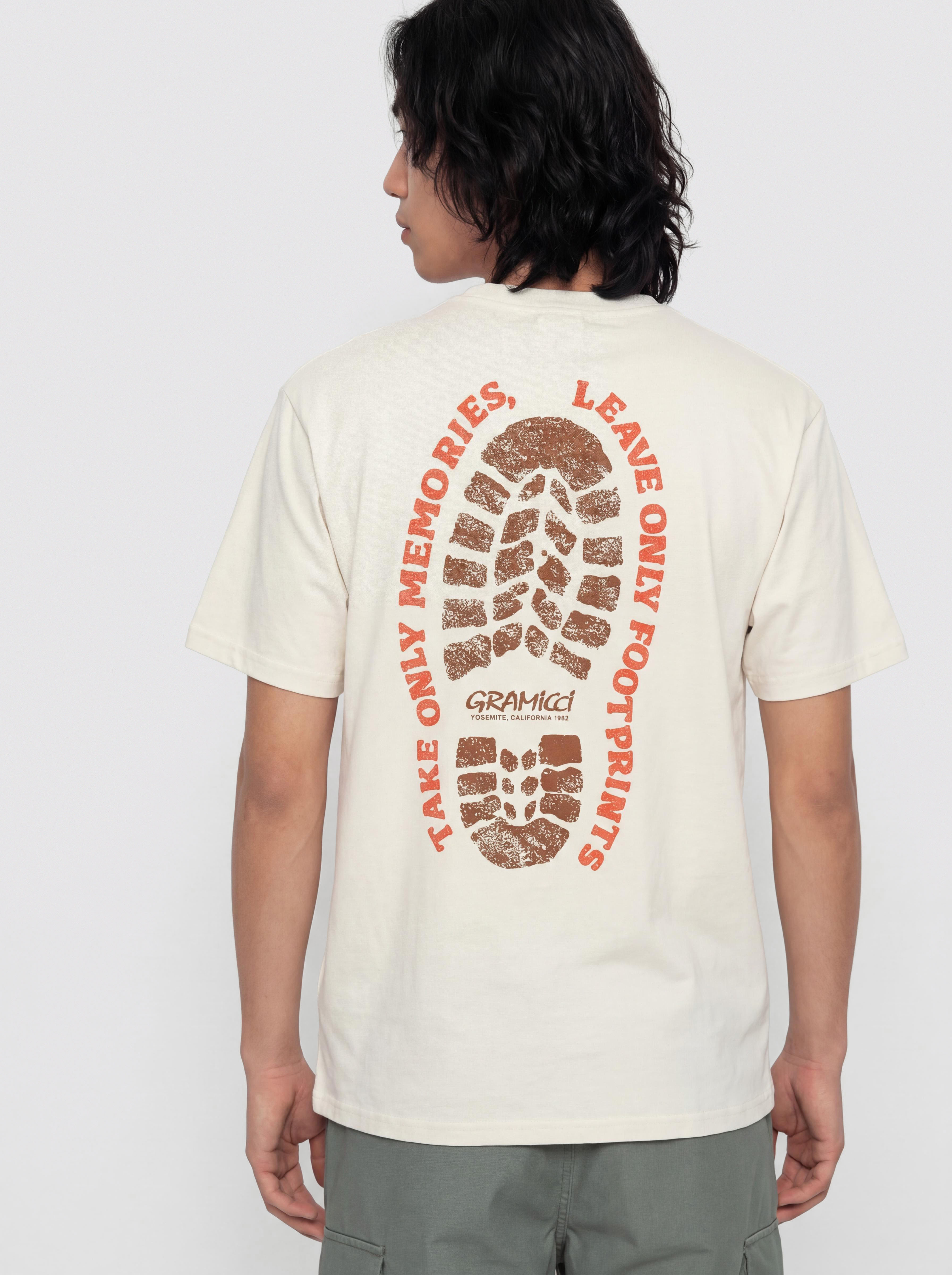 Gramicci Footprints Pigment Dyed T-Shirt (natural pigment)