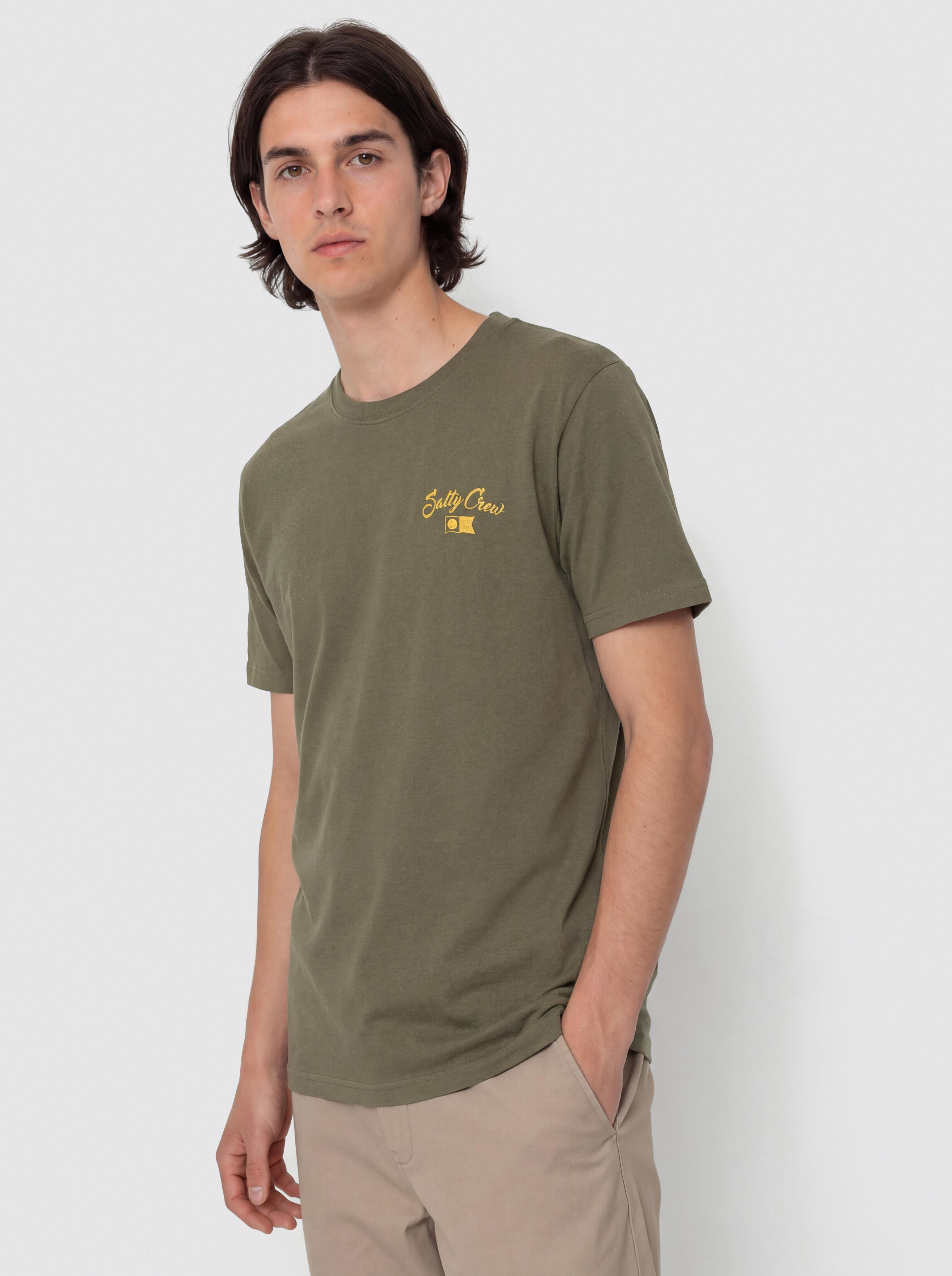 Salty Crew T-Shirt Red Fish Classic (dusty olive)