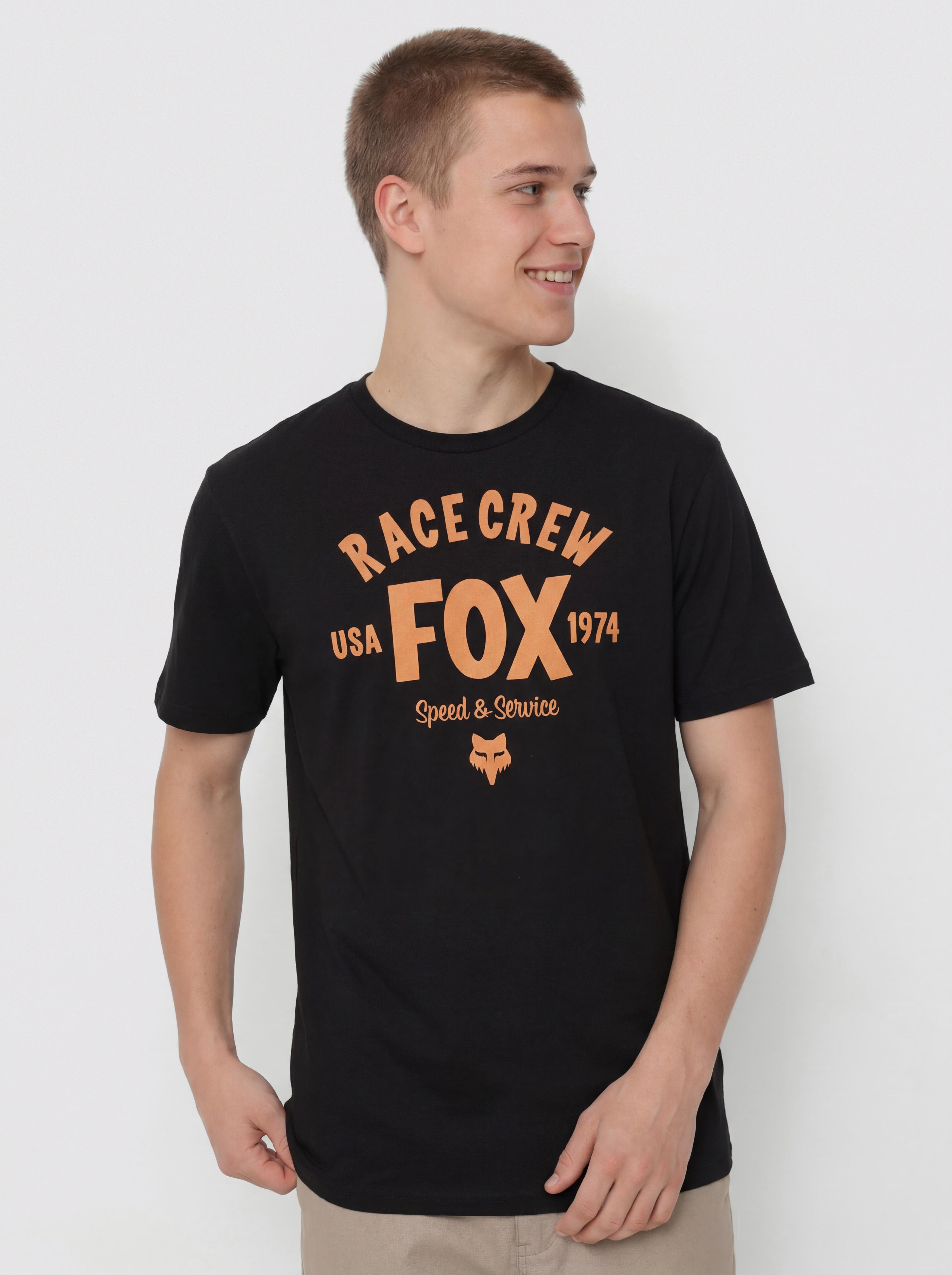 Fox Slogan T-Shirt - black (black)