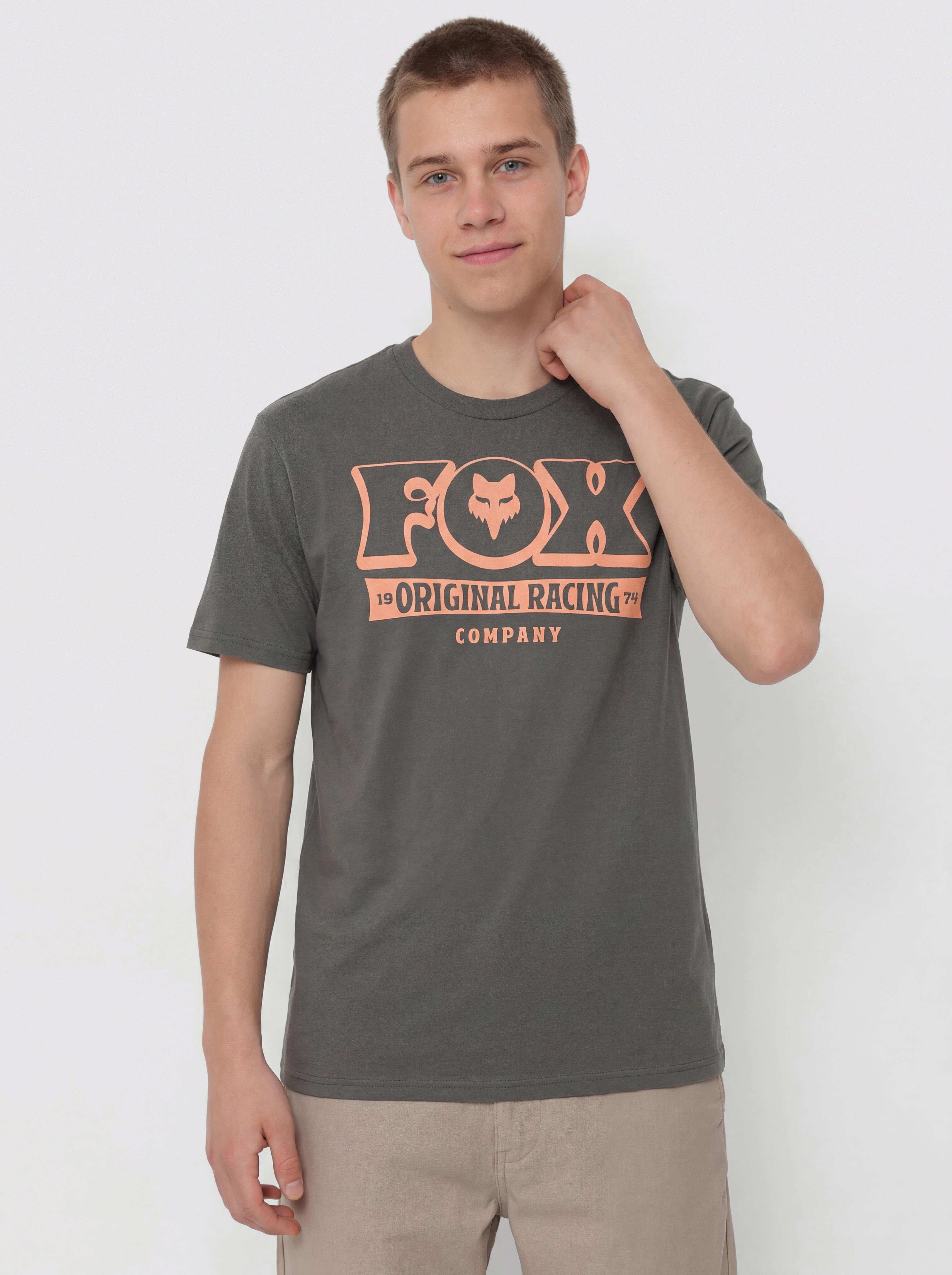 Fox Banner T-Shirt (dark shadow)