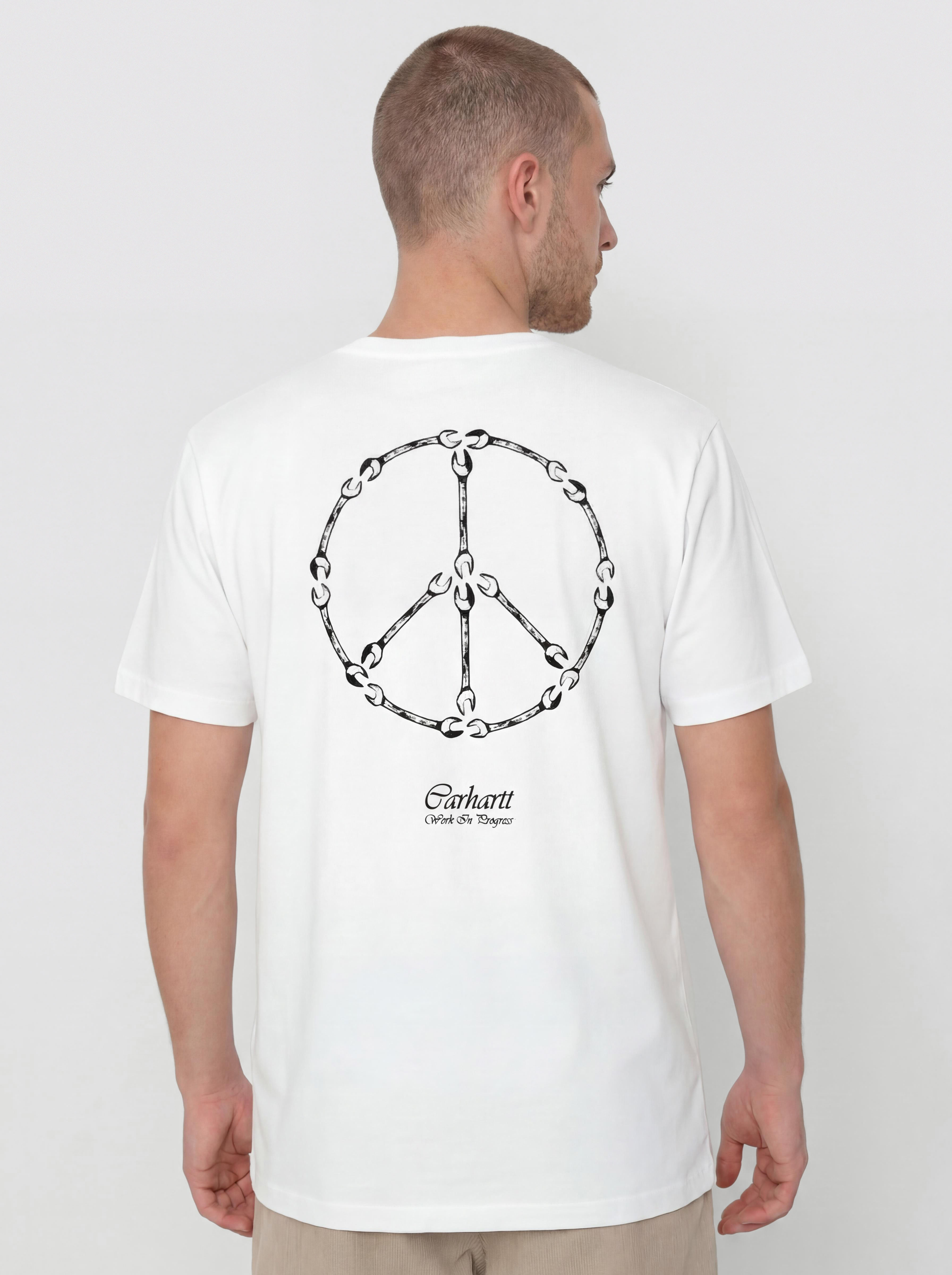 Carhartt WIP Peace And Work T-Shirt (white/black)
