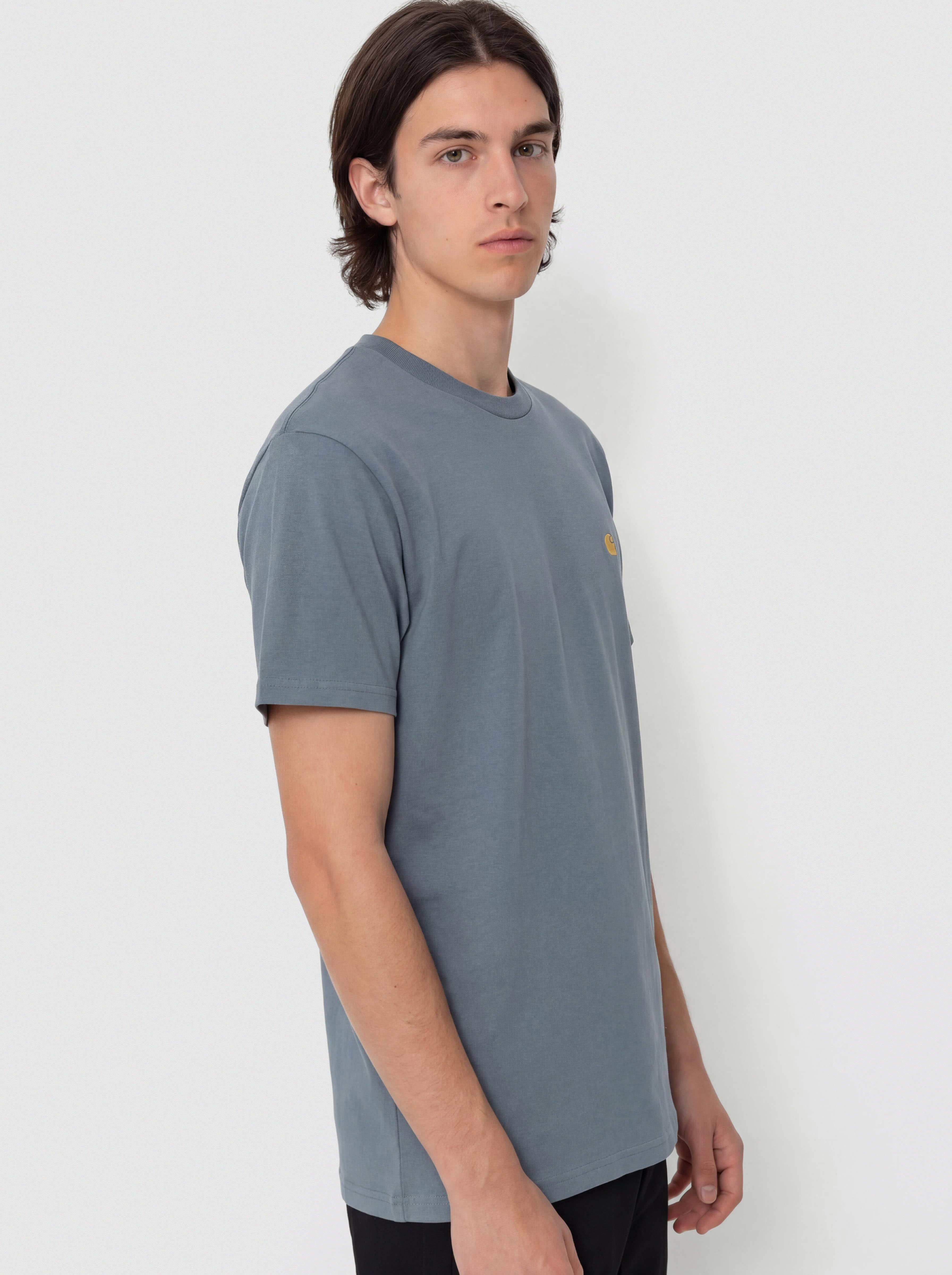 Carhartt WIP T-Shirt Chase (cozy blue/gold)
