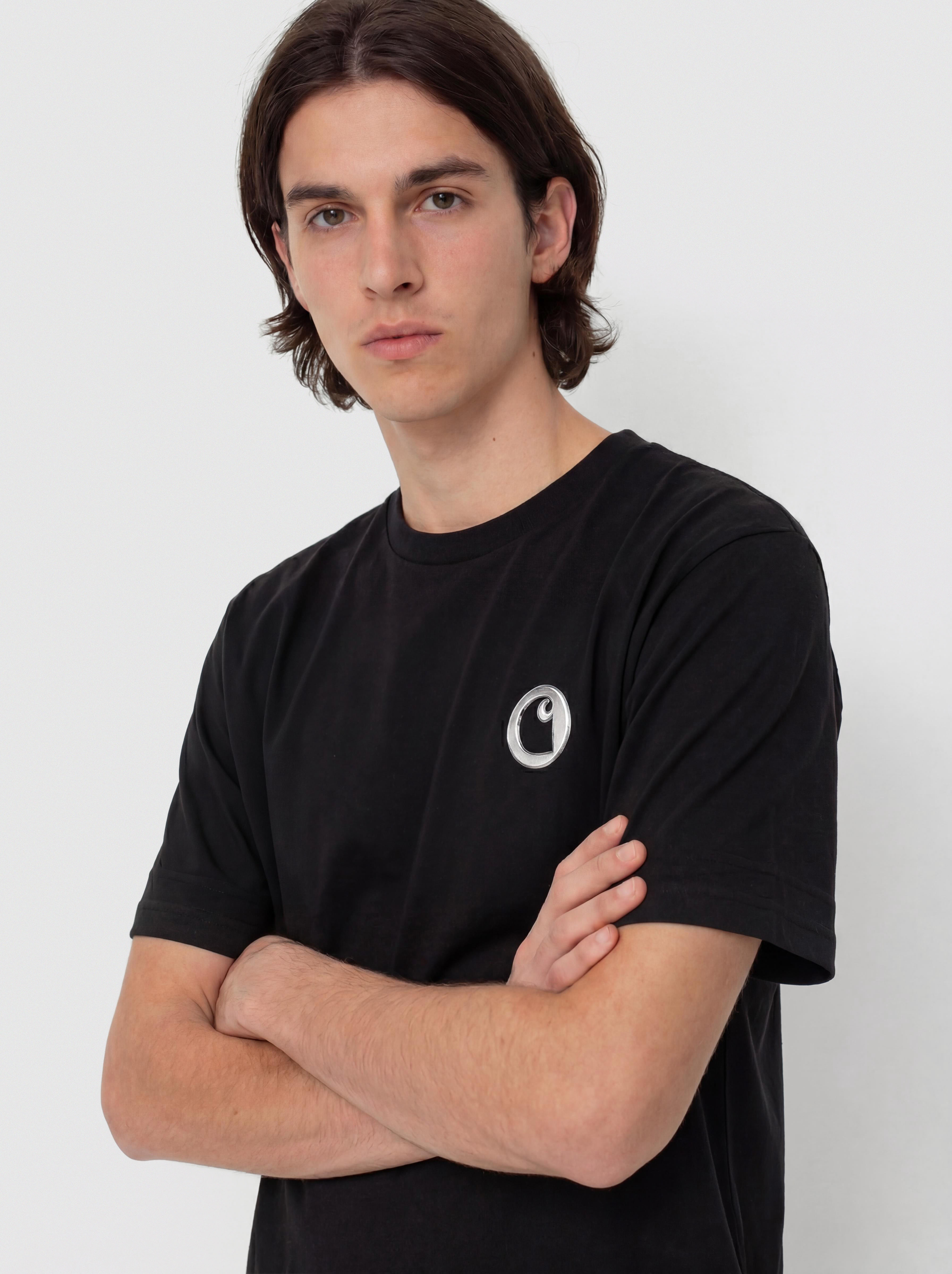 Carhartt WIP T-Shirt Linked Charms (black/silver)