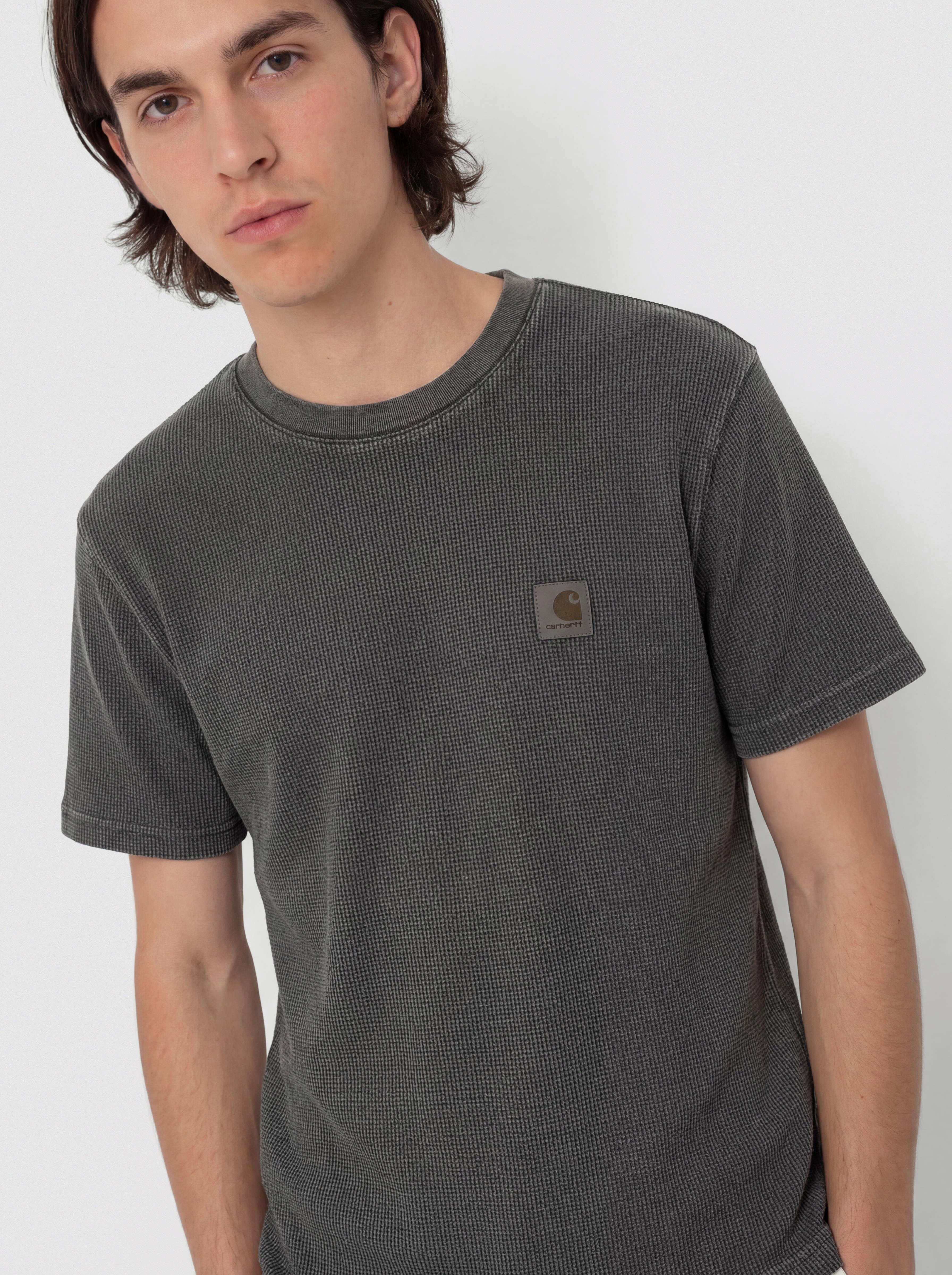 Carhartt WIP T-Shirt Nelson Waffle (black)