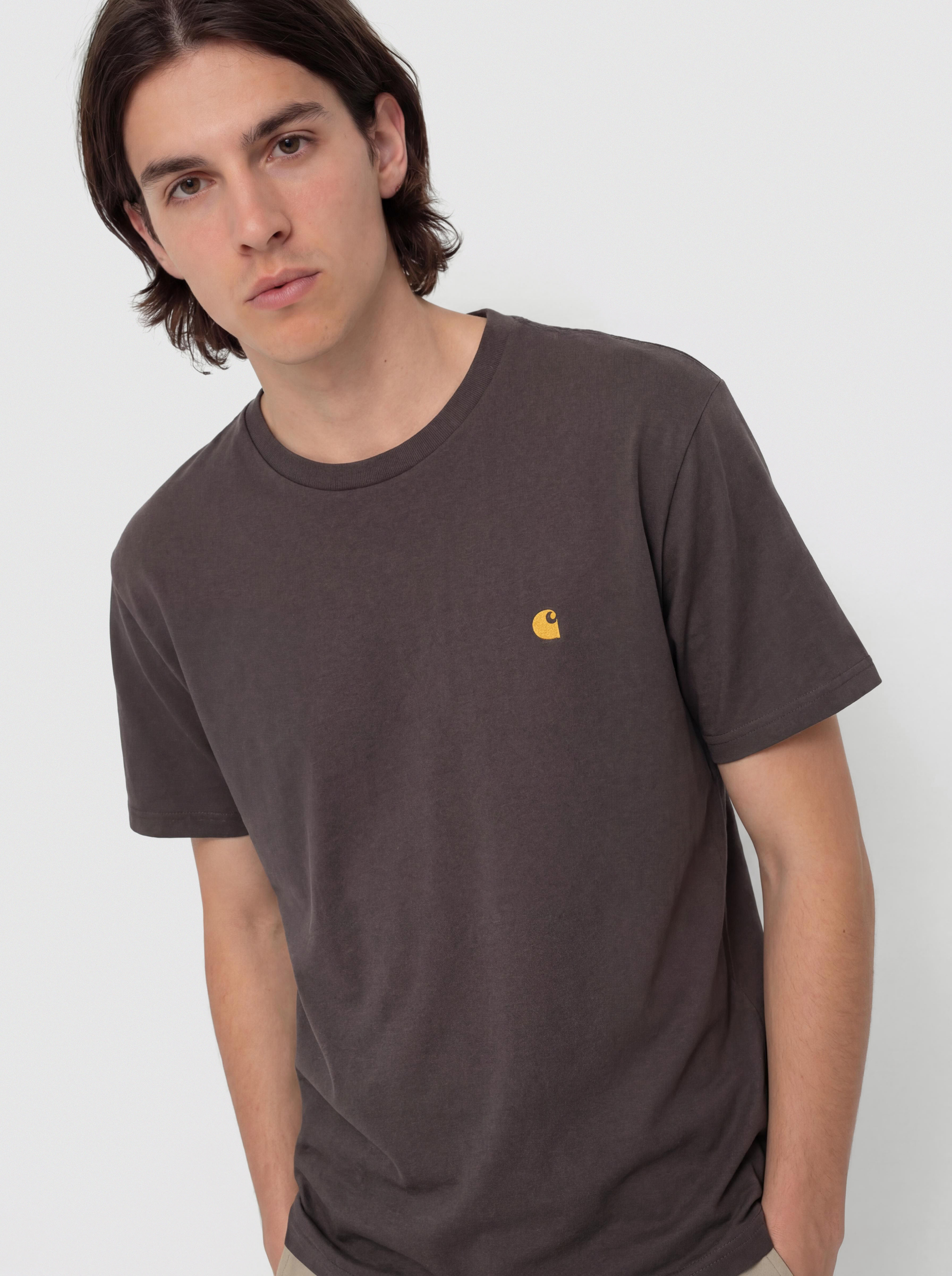 Carhartt WIP T-Shirt Chase (shale/gold)