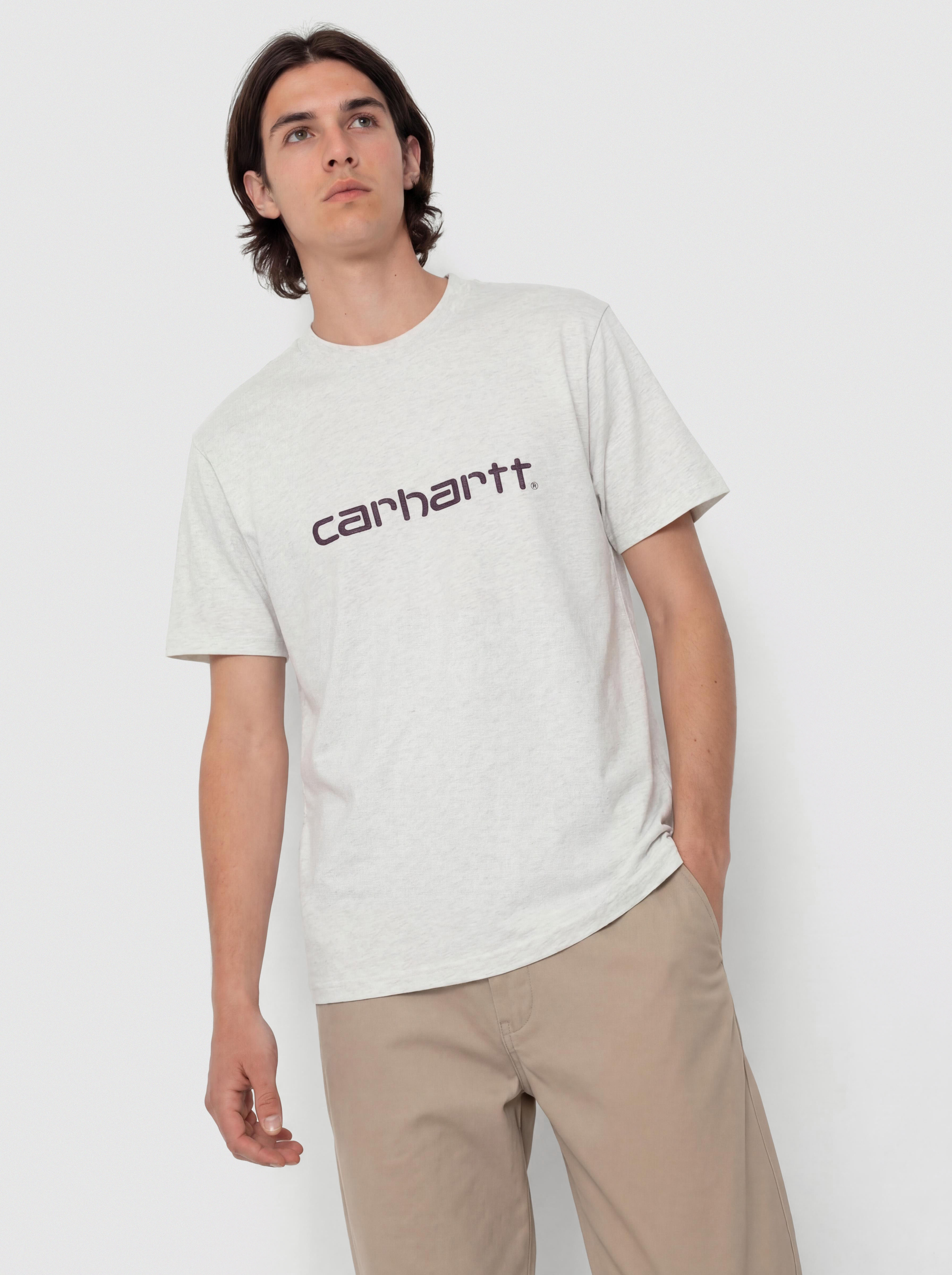 Carhartt WIP T-Shirt Script (ash heather/cozy purple)