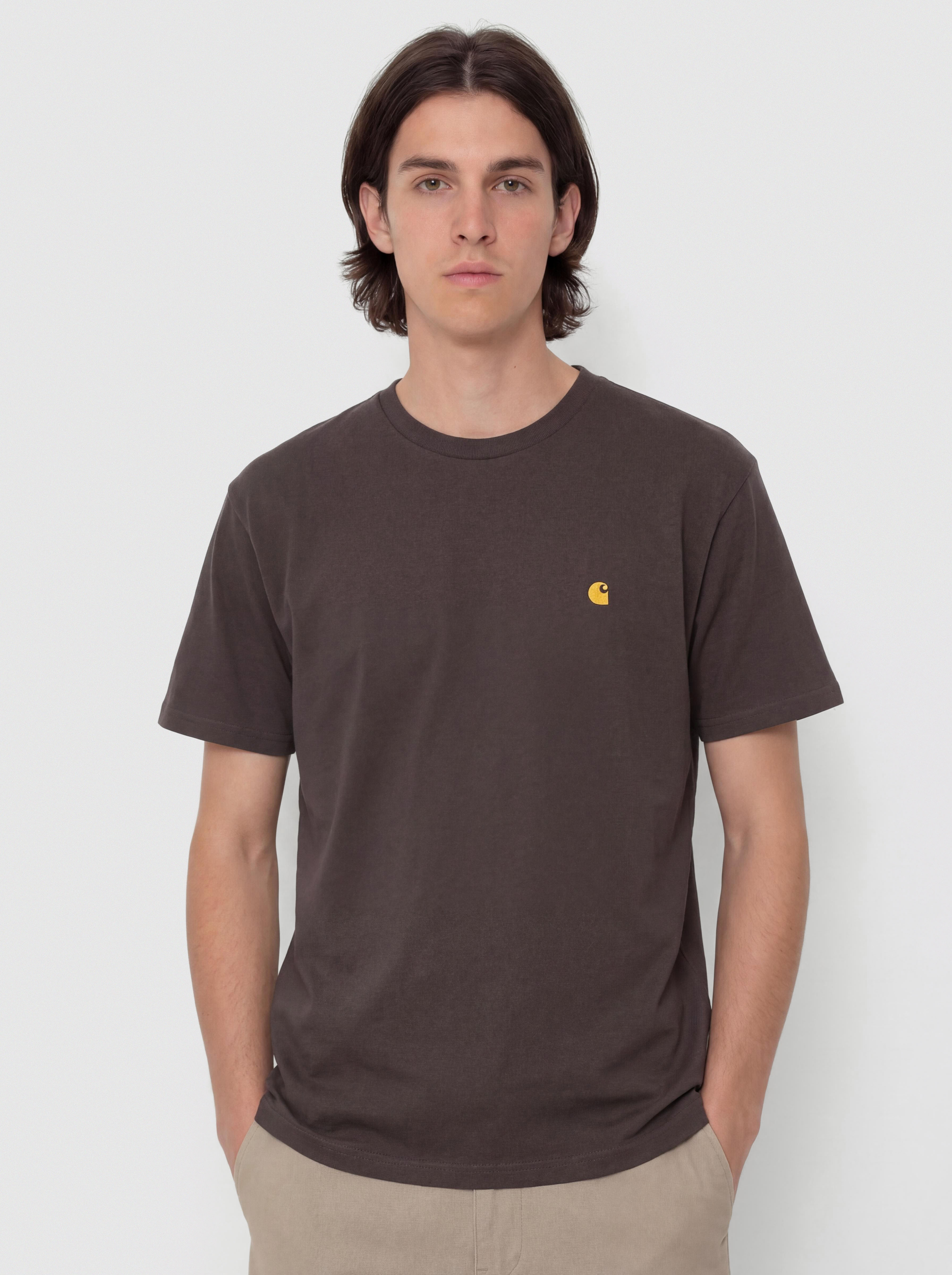 Carhartt WIP T-Shirt Chase (shale/gold)