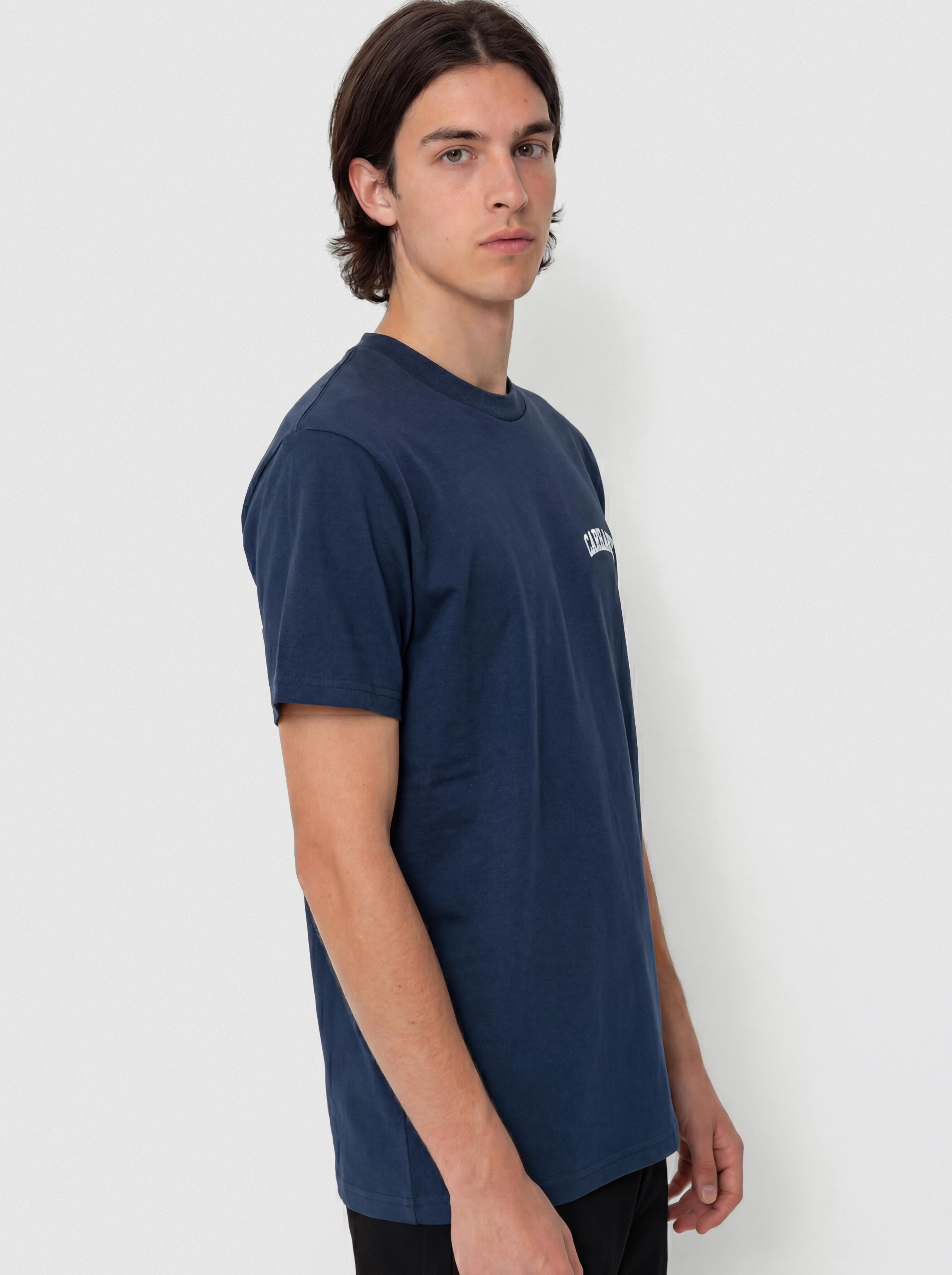 Carhartt WIP T-Shirt University Script (blue river/white)