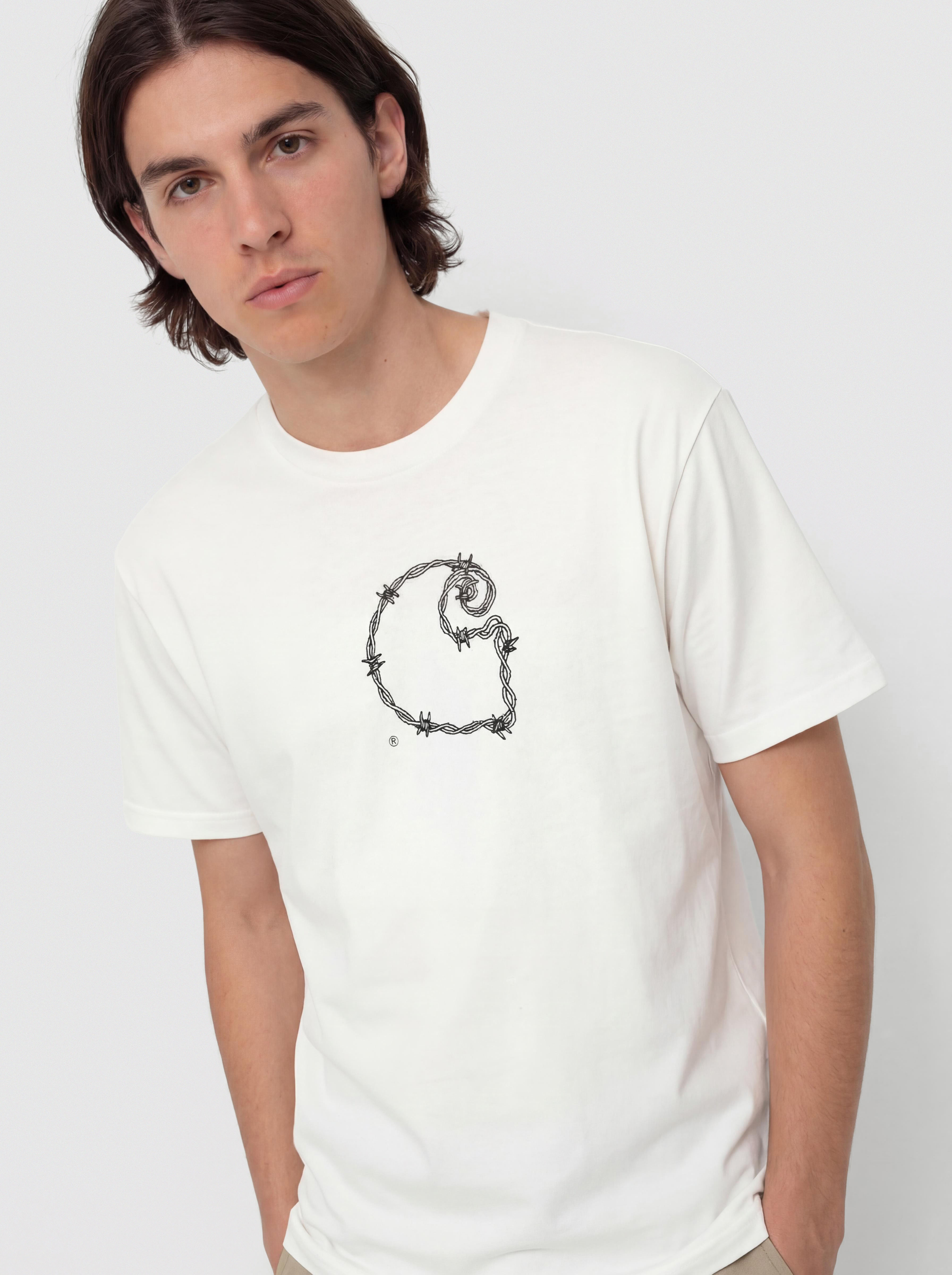 Carhartt WIP T-Shirt Barbwire C (white)
