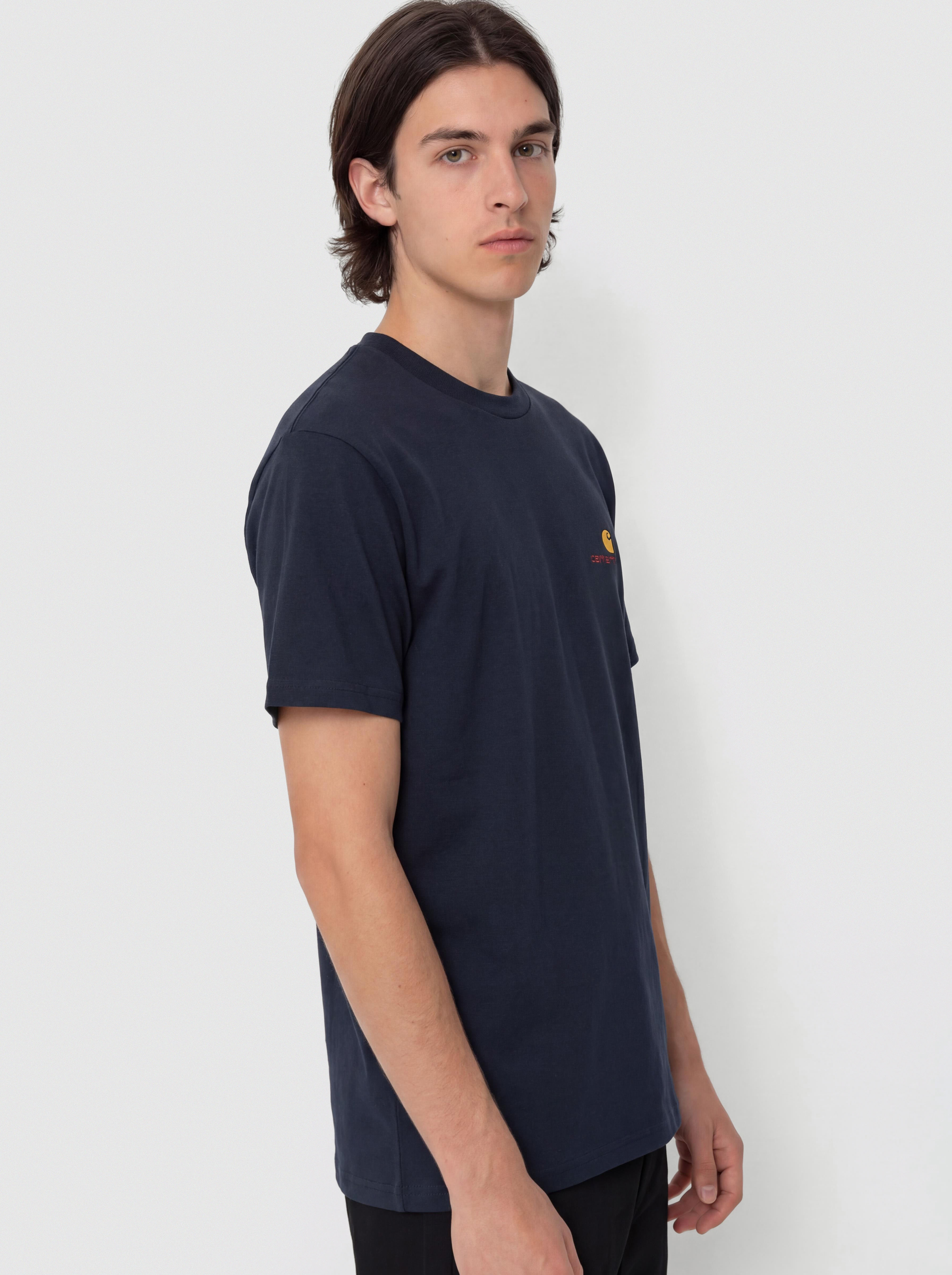 Carhartt WIP T-Shirt American Script (deep night)