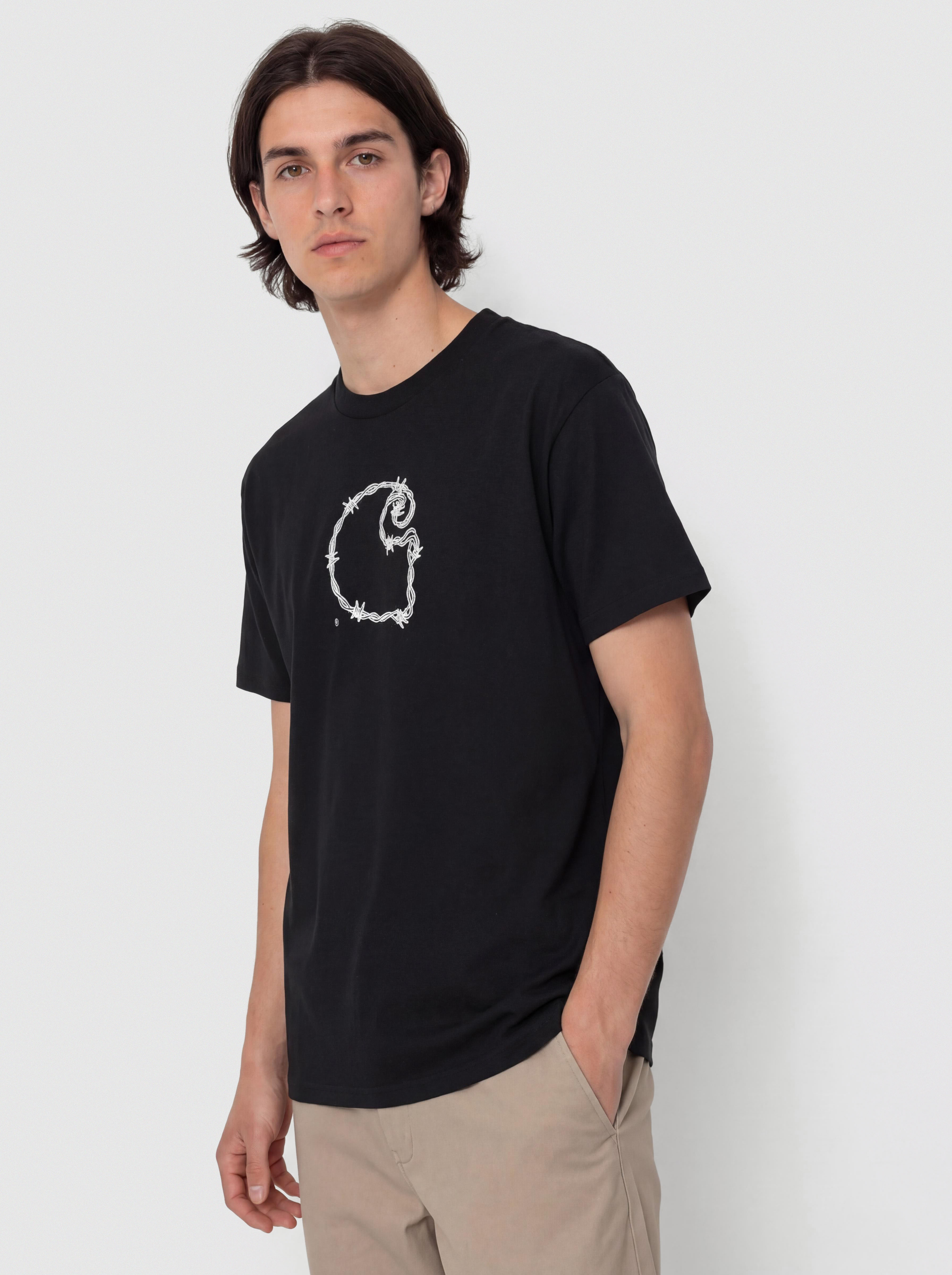 Carhartt WIP T-Shirt Barbwire C (black)