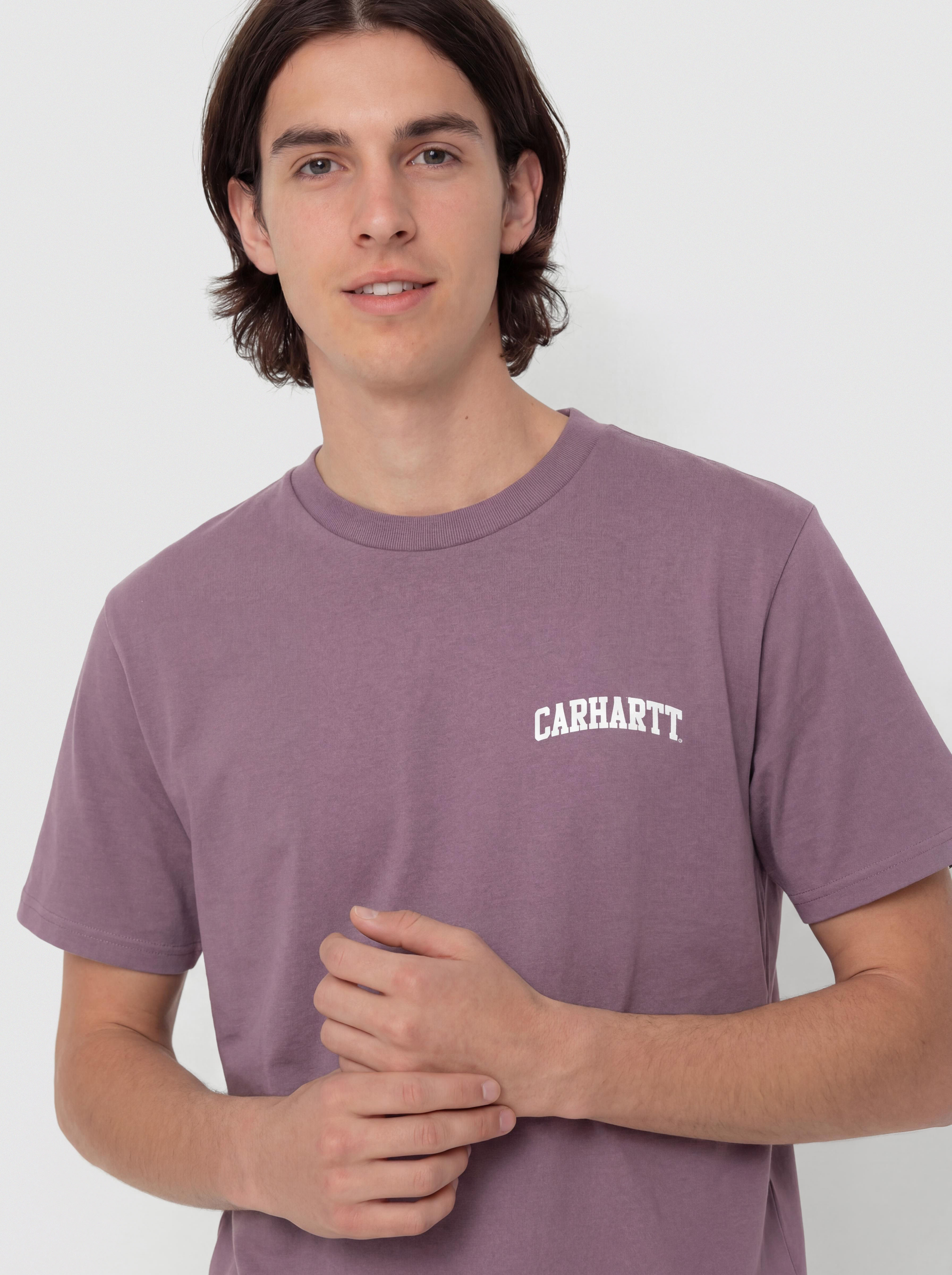 Carhartt WIP T-Shirt University Script (phlox/white)