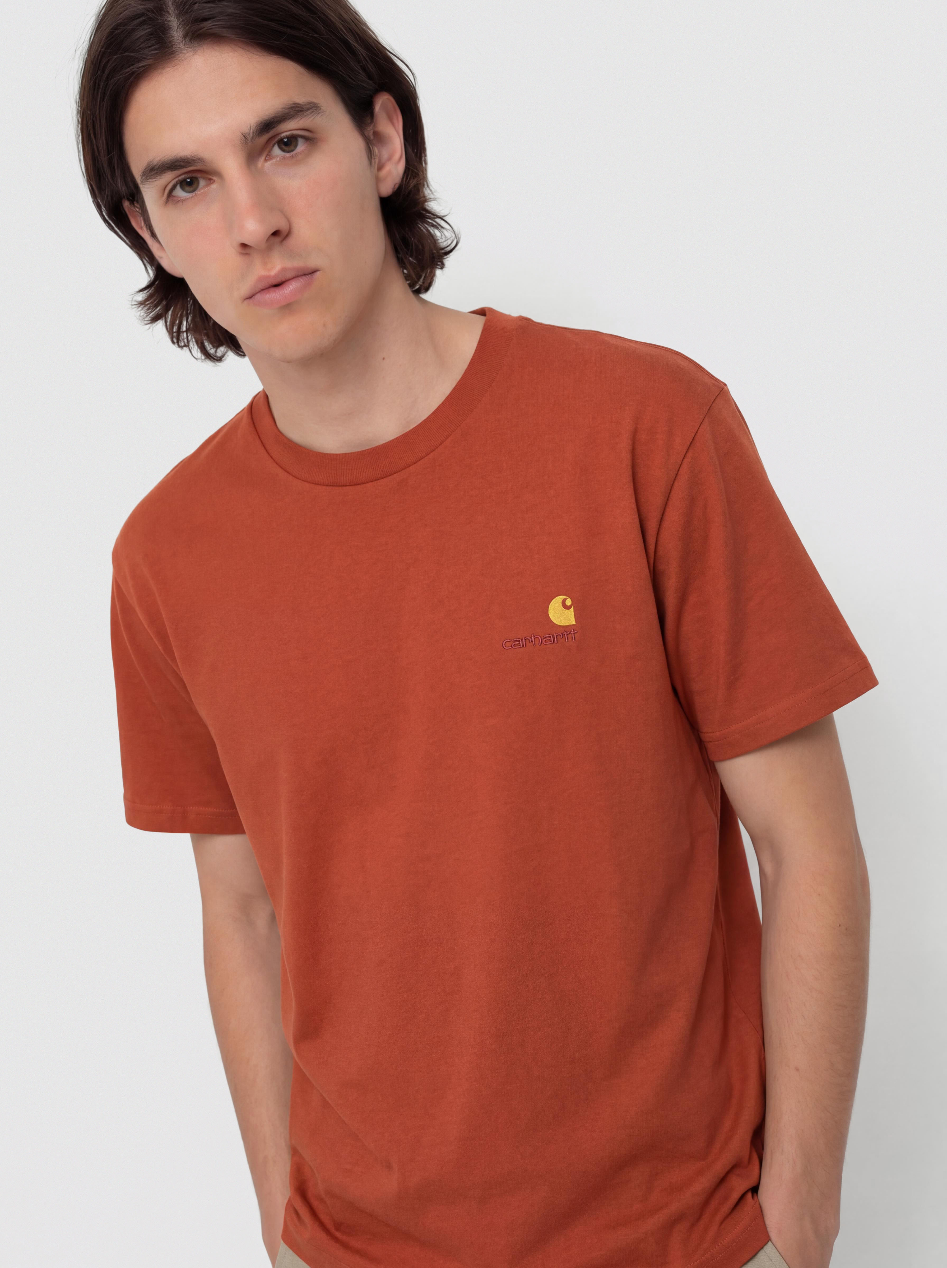 Carhartt WIP T-Shirt American Script (oxide red)